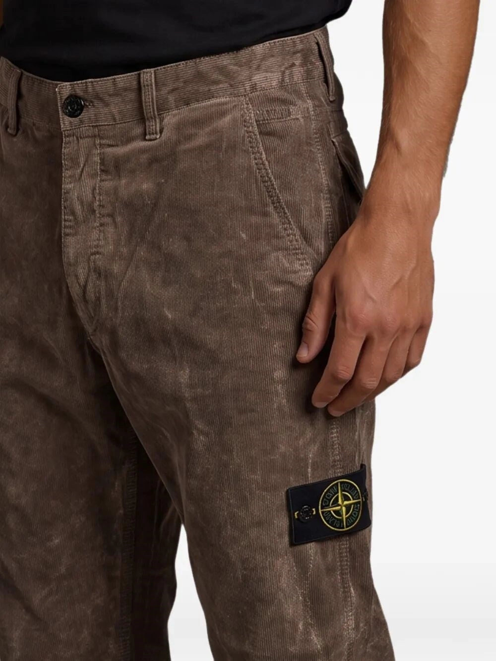 Stone Island Men Corduroy Garment Dyed `Terra` Pants STONE ISLAND