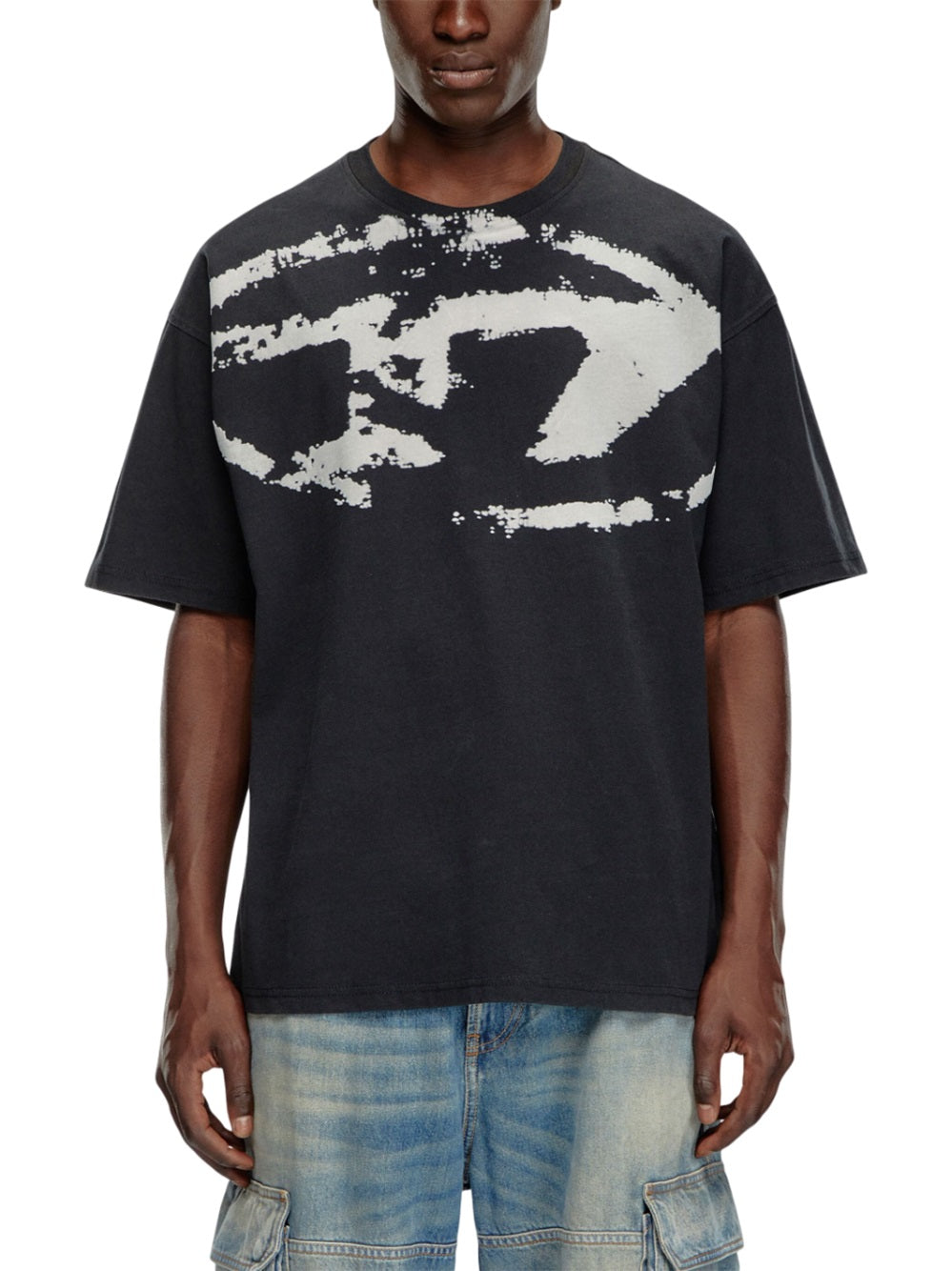 Diesel Men T-Boxt T-Shirt With Flocked Logo DIESEL