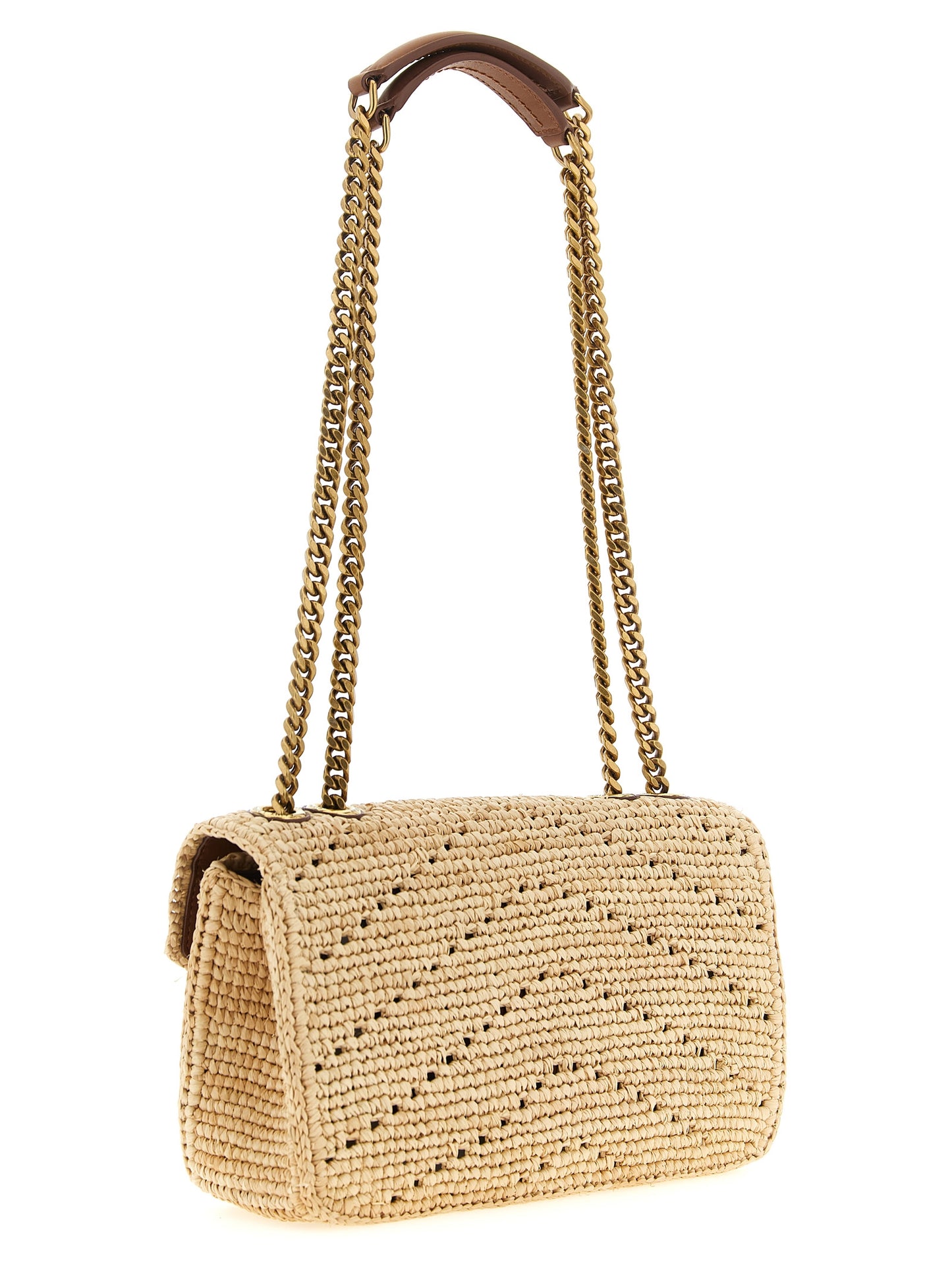 Saint Laurent Women Small Loulou Raffia Bag SAINT LAURENT