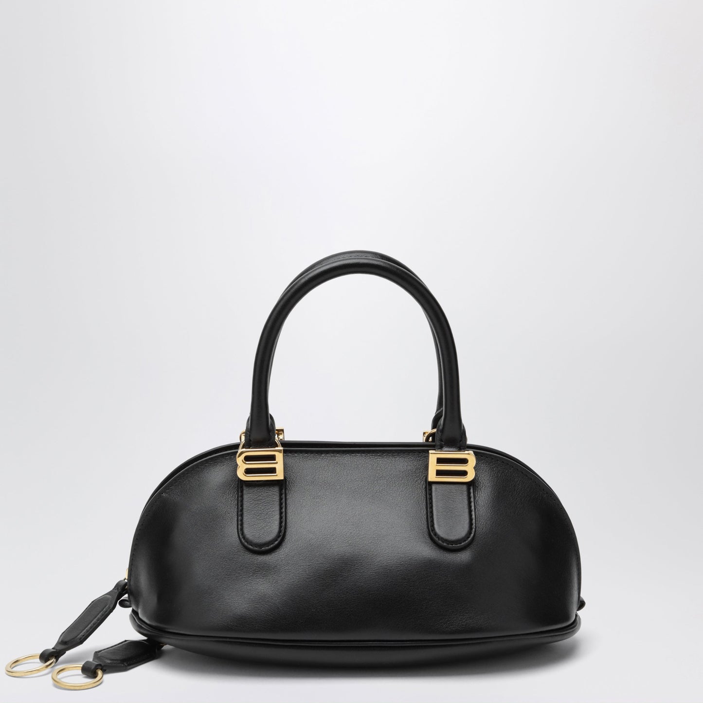 Balenciaga Bolero Mini Bowling Bag In Black Leather Women BALENCIAGA