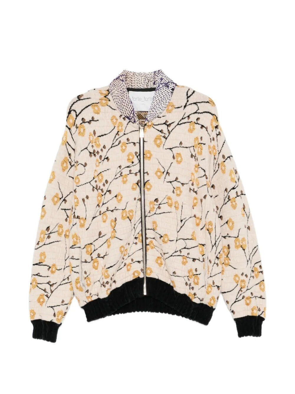 Forte_Forte Women "Cherry Blossom" Jacquard Bomber Jacket"Cherry Blossom" Jacquard Bomber Jacket FORTE FORTE
