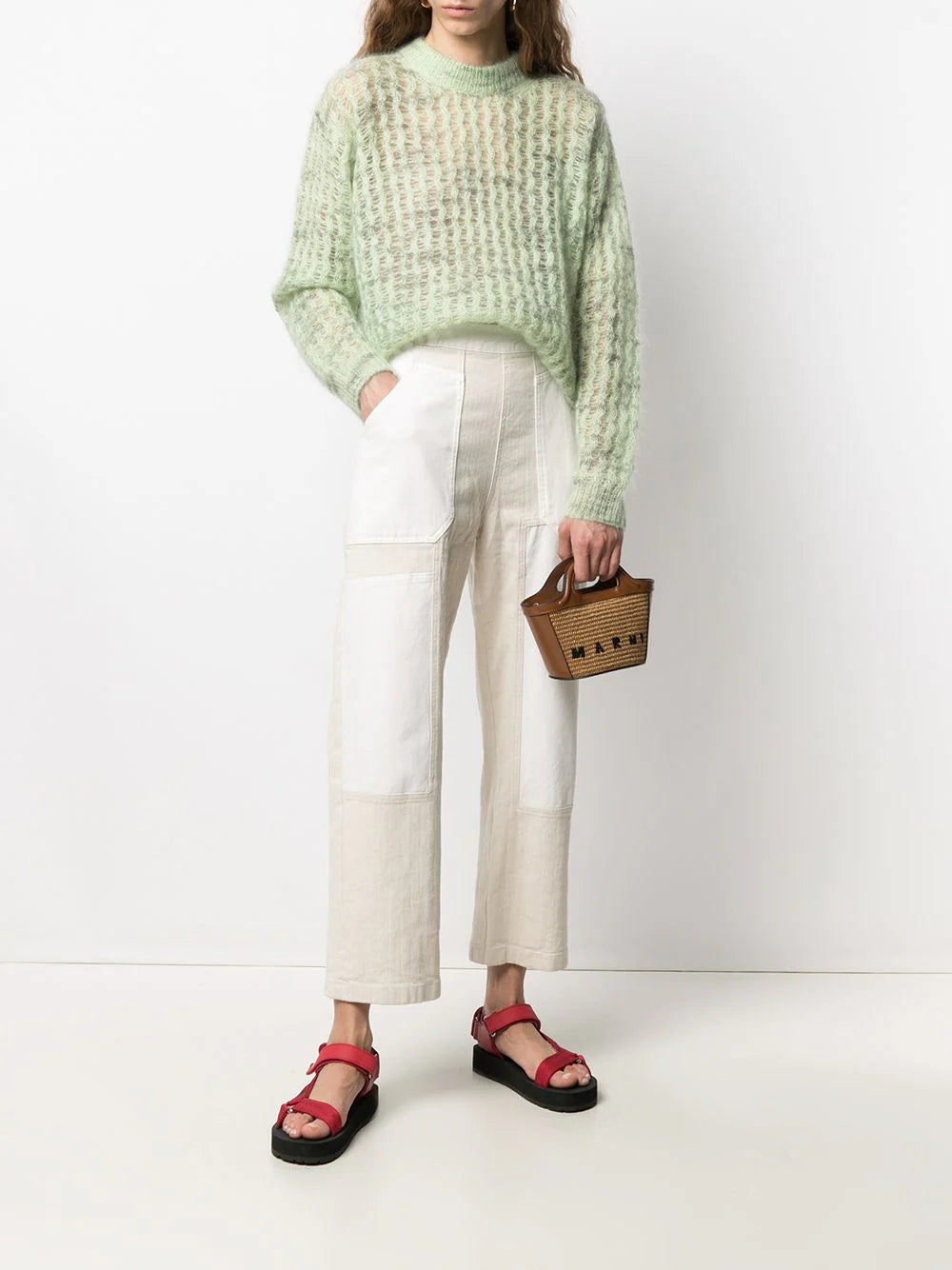 Marni Women Tropicalia Tote Bag With Embroidery MARNI