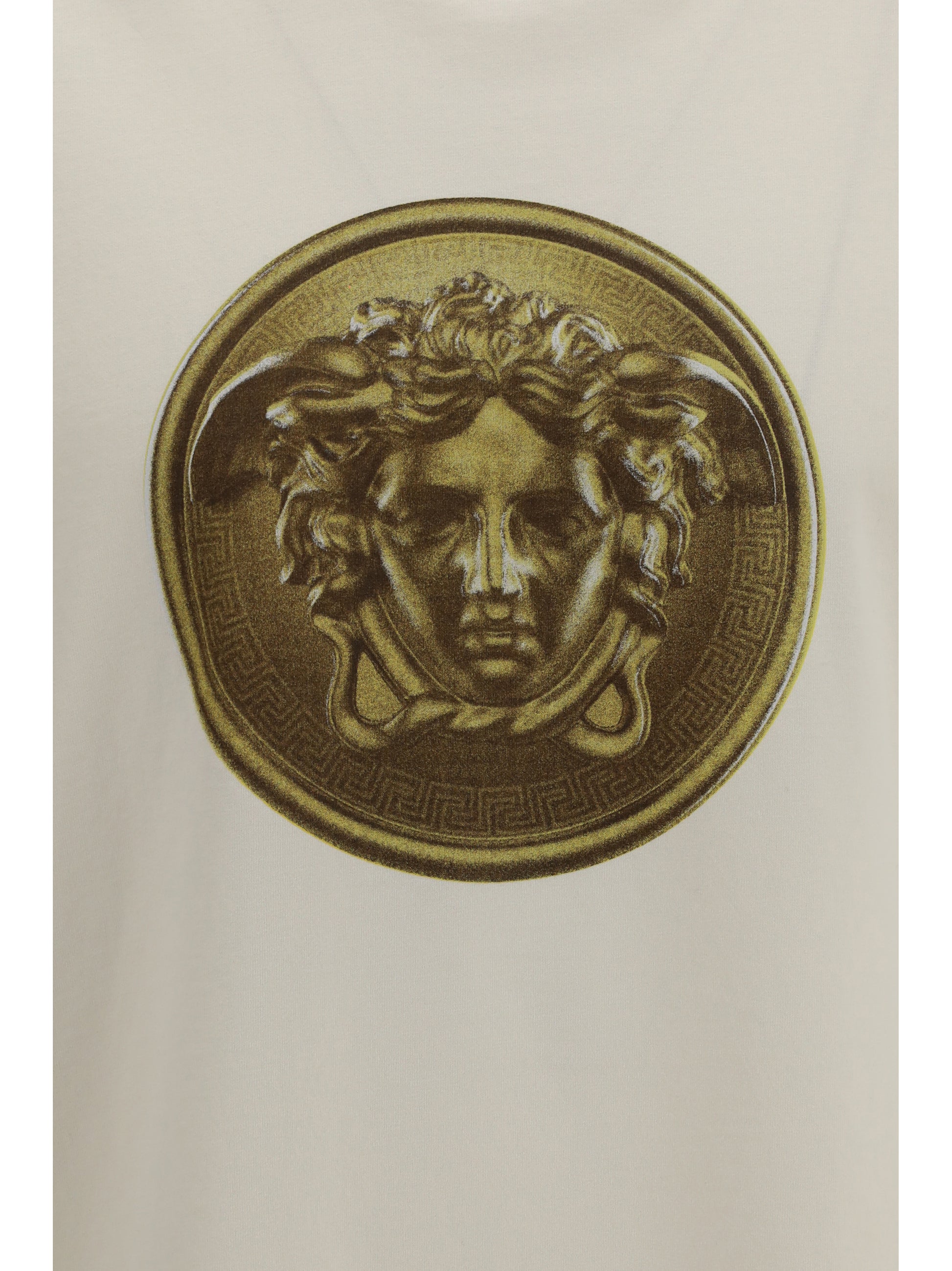 Versace Men Cotton Jersey T-Shirt With Poplin Balloo VERSACE