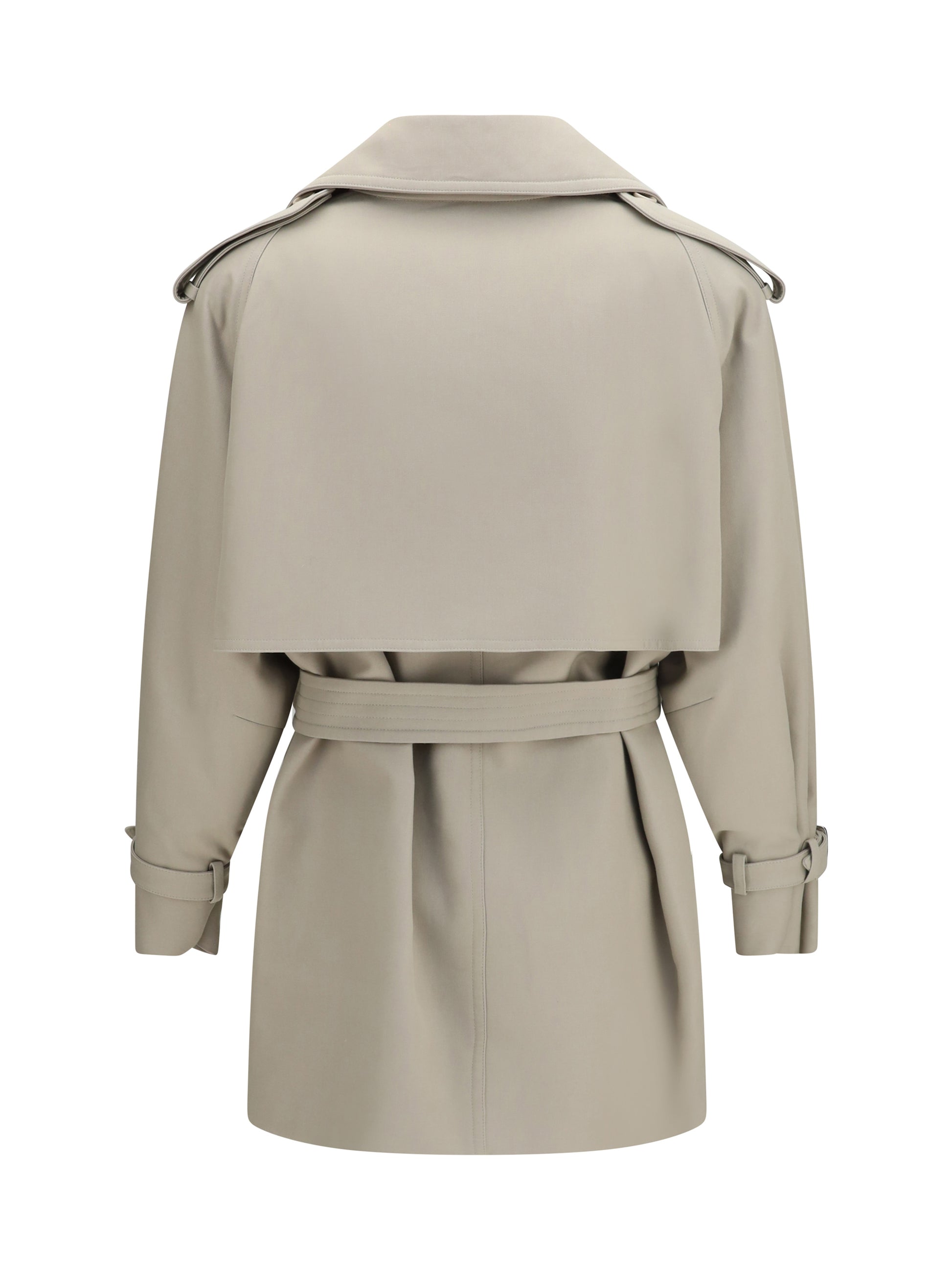 Max Mara Women Short Cotton Trench Coat MAX MARA