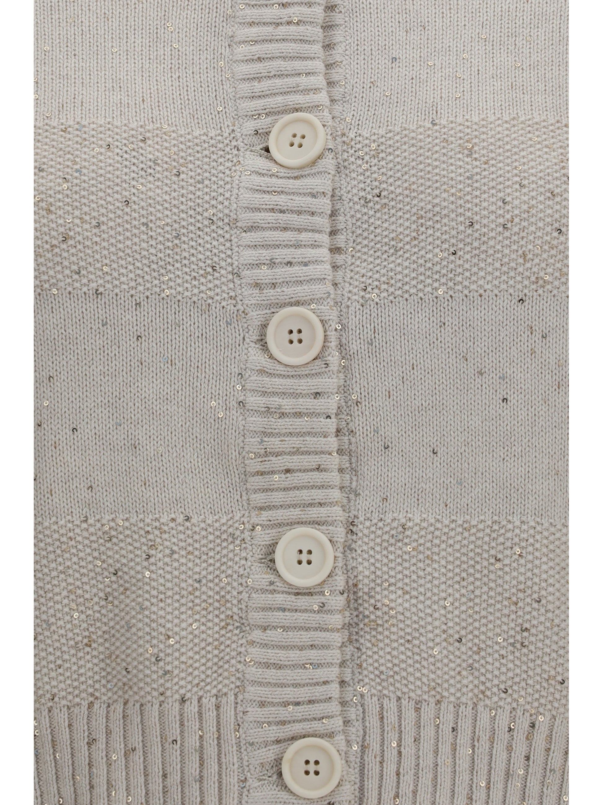 Brunello Cucinelli Women Long-Sleeve Crewneck Cotton Sweater BRUNELLO CUCINELLI
