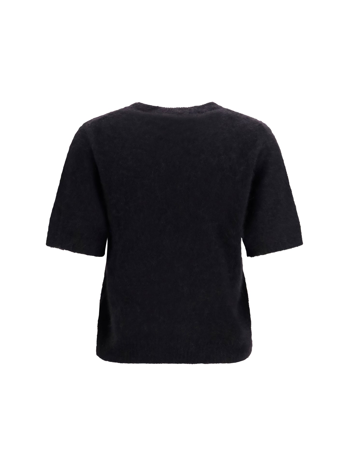 Ganni Women Alpaca And Wool-Blend T-Shirt GANNI