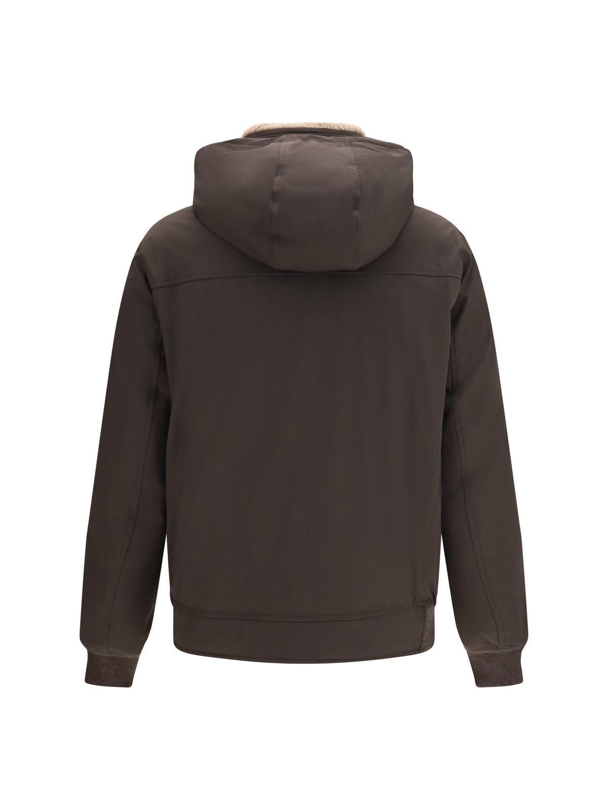 Brunello Cucinelli Men Nylon Down Jacket With Removable Hood BRUNELLO CUCINELLI