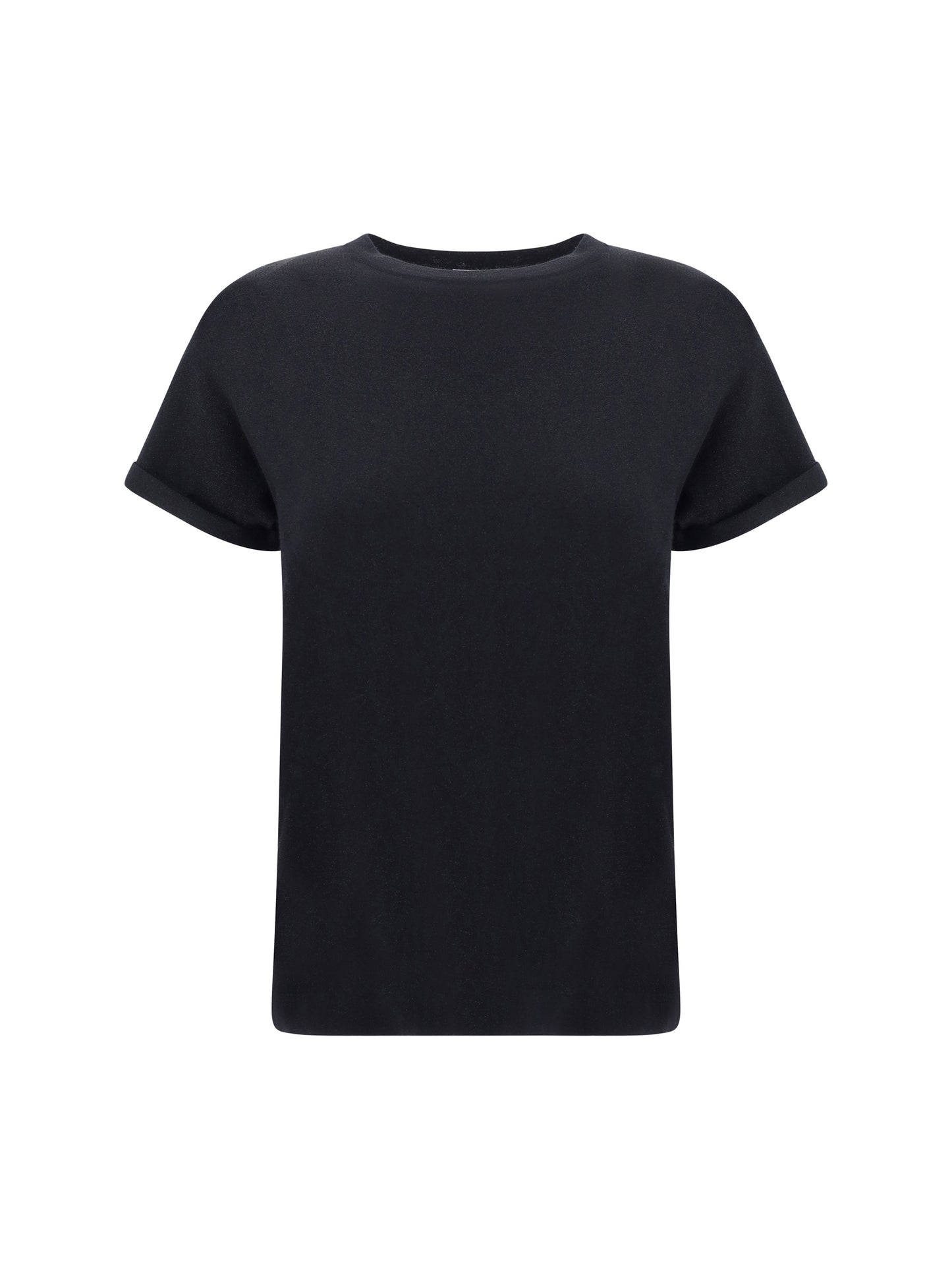 Brunello Cucinelli Women Cashmere Glitter T-Shirt BRUNELLO CUCINELLI