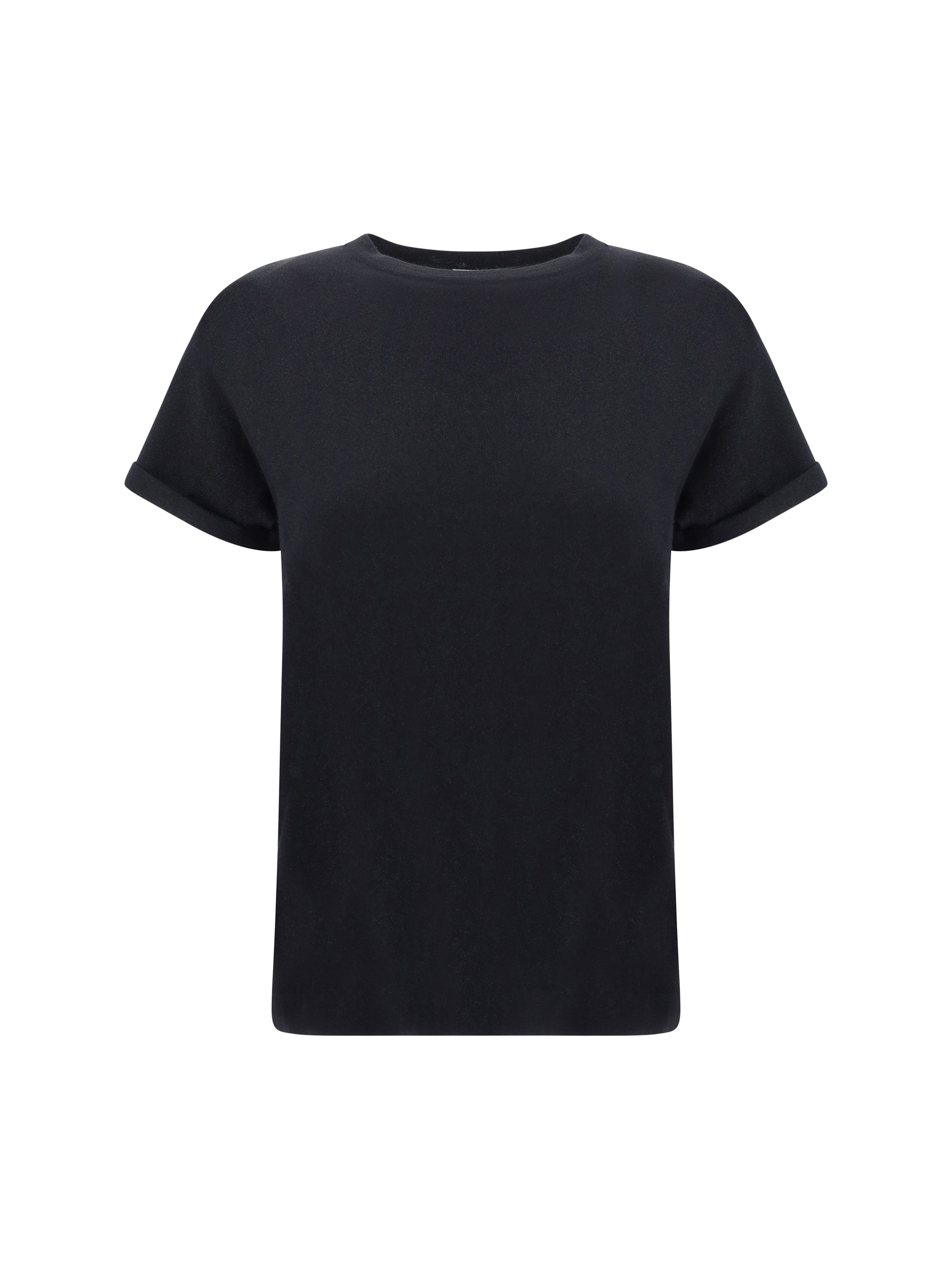 Brunello Cucinelli Women Cashmere Glitter T-Shirt BRUNELLO CUCINELLI