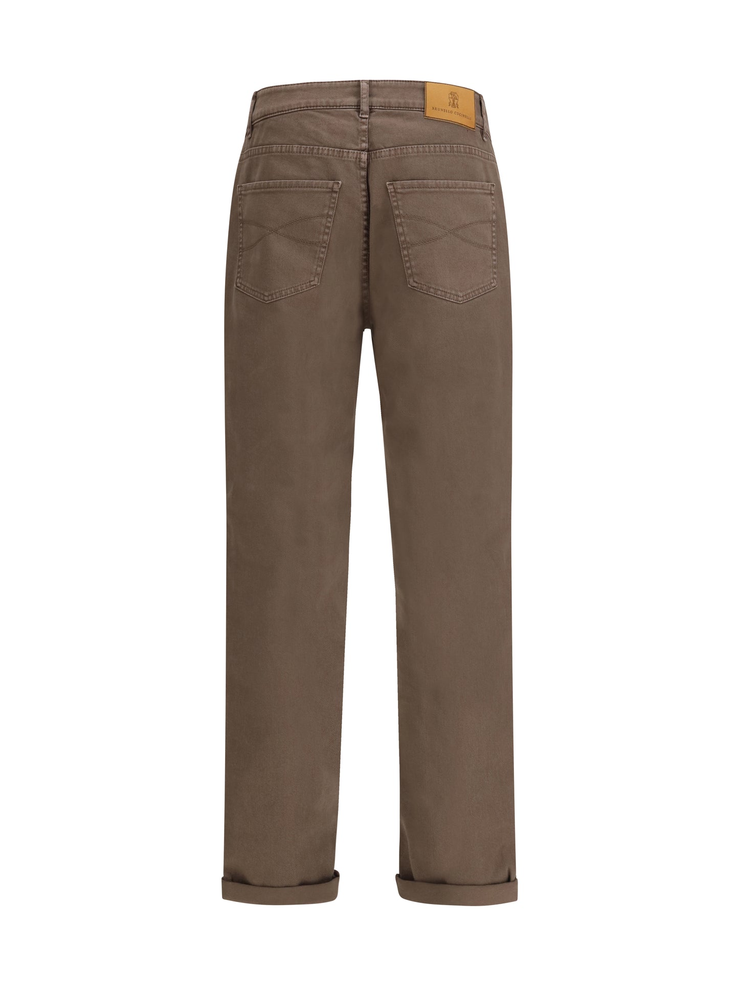 Brunello Cucinelli Men Jeans With Turn-Up Hem BRUNELLO CUCINELLI