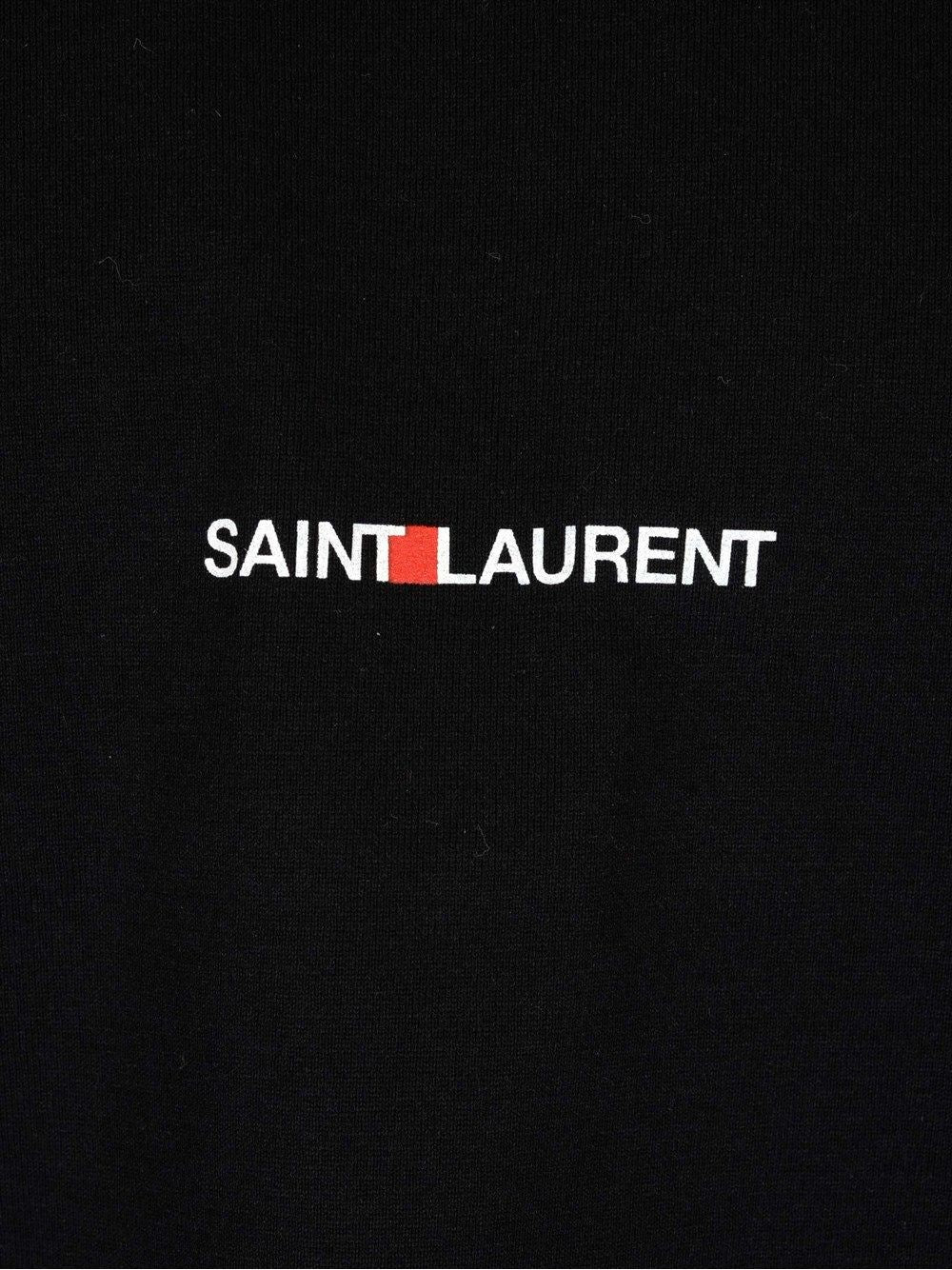 Saint Laurent Men T-Shirt Classique Crewneck Short Sleeve With Logo SAINT LAURENT