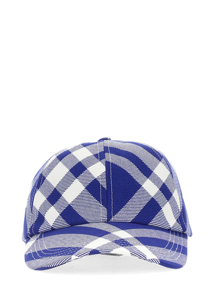 Burberry Unisex Baseball Cap With Tartan Pattern BURBERRY