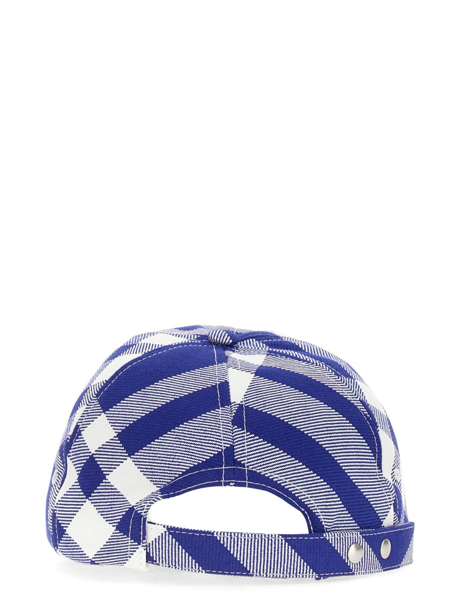 Burberry Unisex Baseball Cap With Tartan Pattern BURBERRY