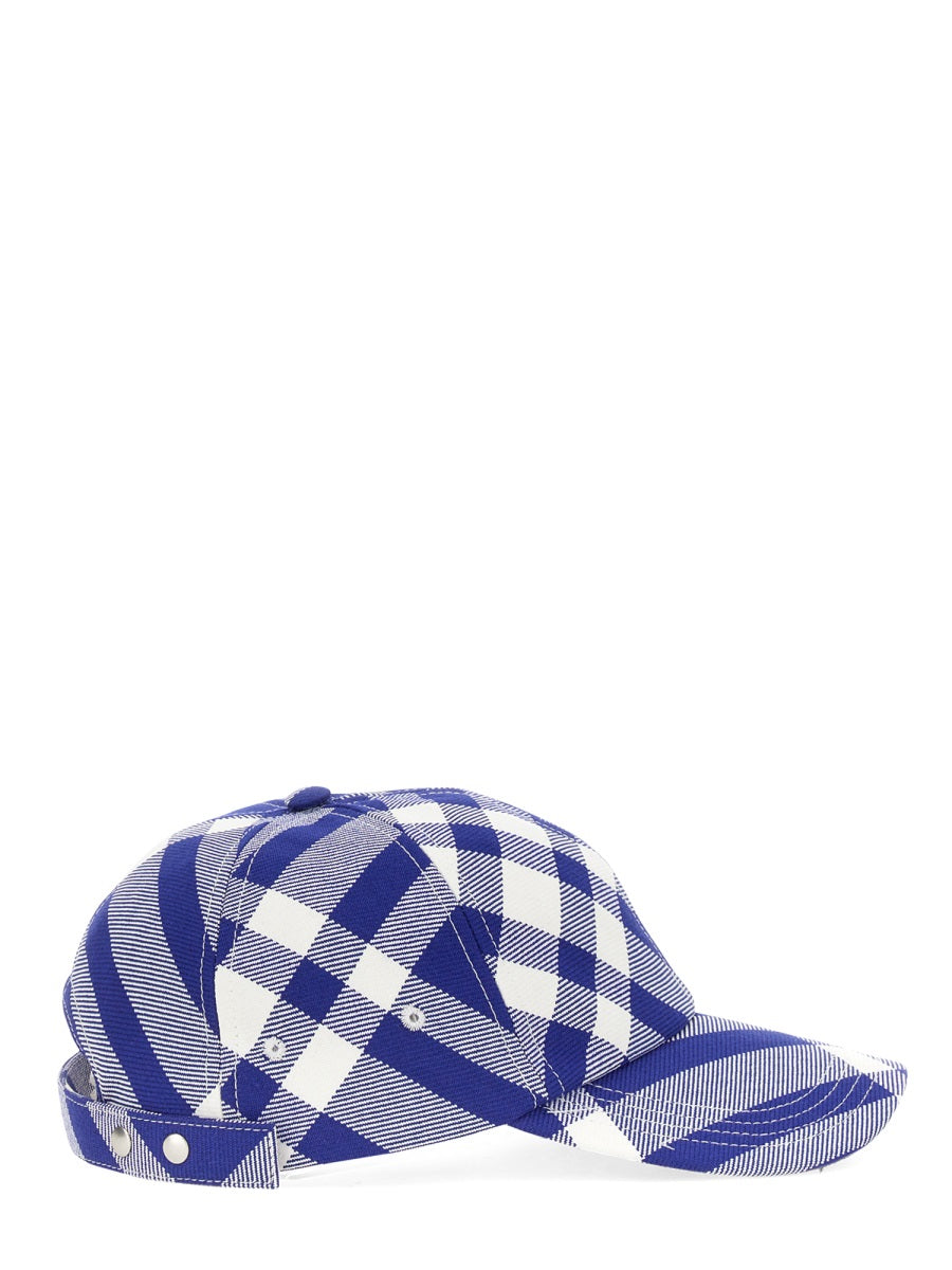 Burberry Unisex Baseball Cap With Tartan Pattern BURBERRY