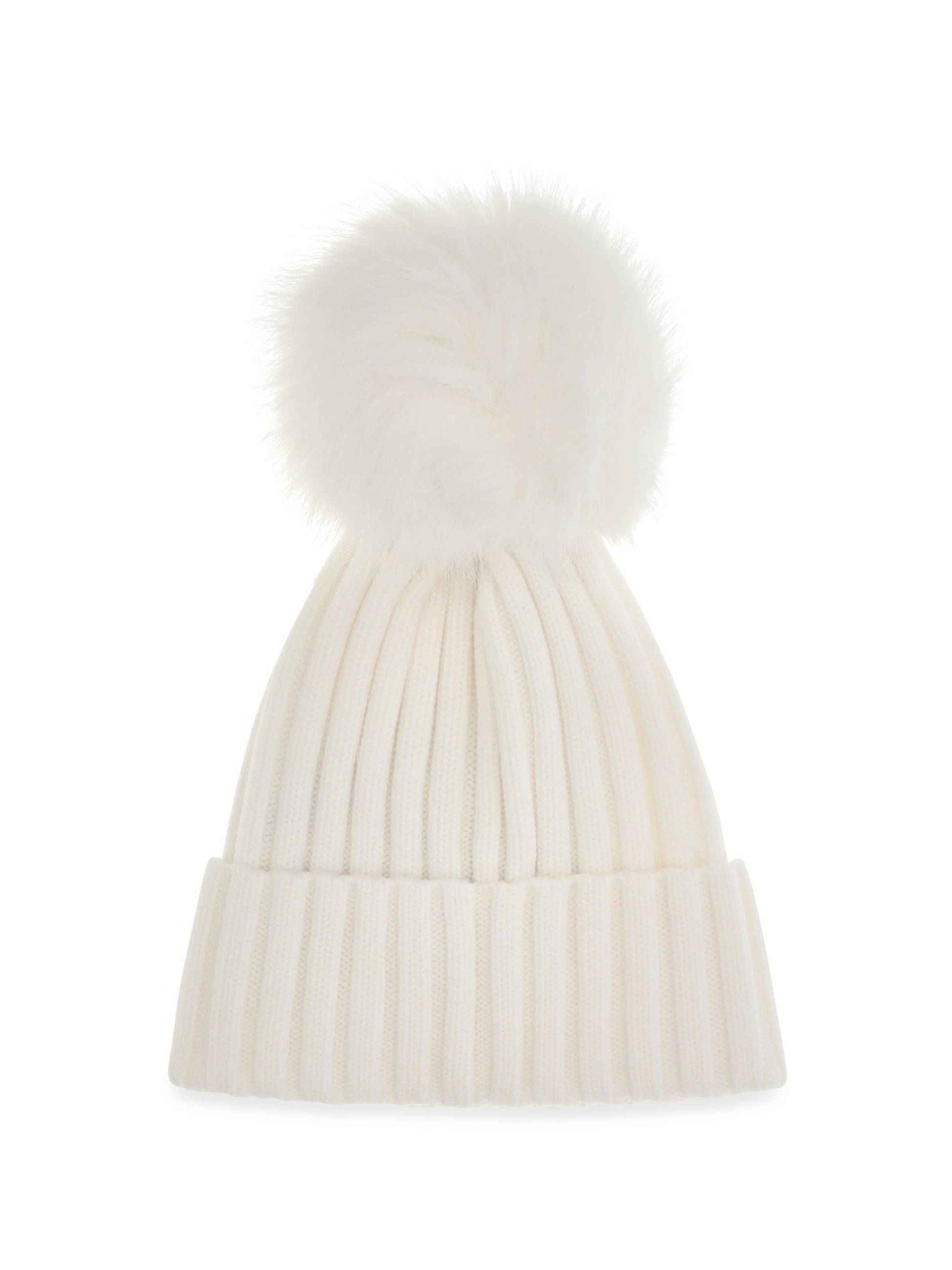 Moncler Women Wool Hat With Pon Pon MONCLER