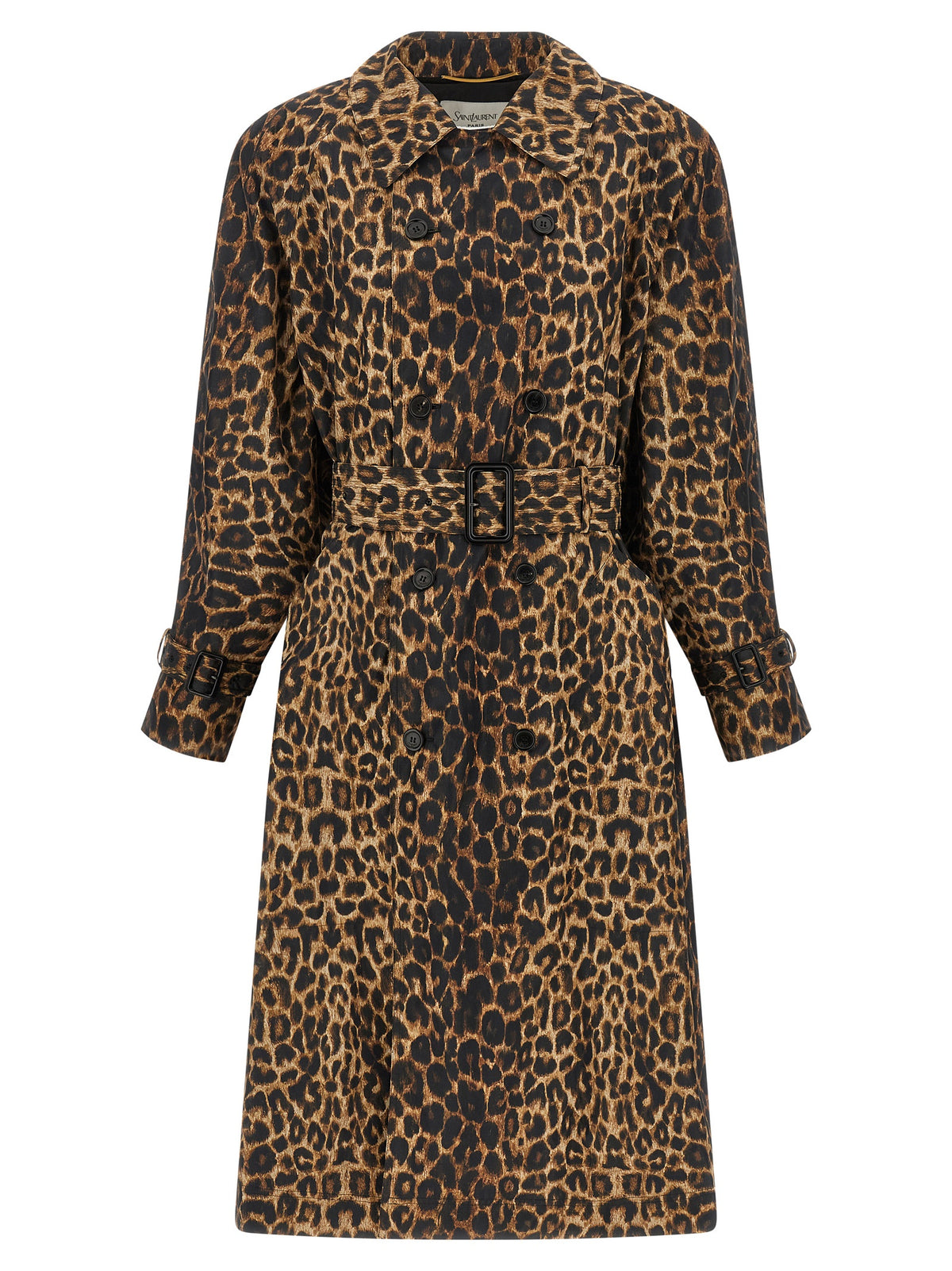 Saint Laurent Women Double-Breasted Trench Coat SAINT LAURENT