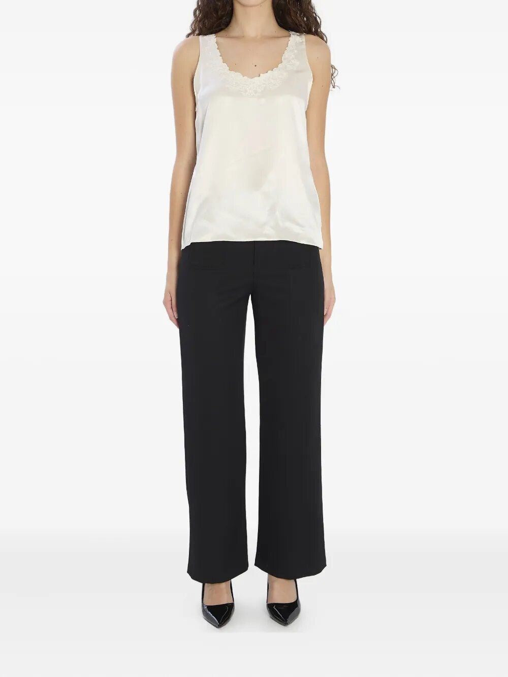 Celine Women Silk Satin Lingerie Top CELINE