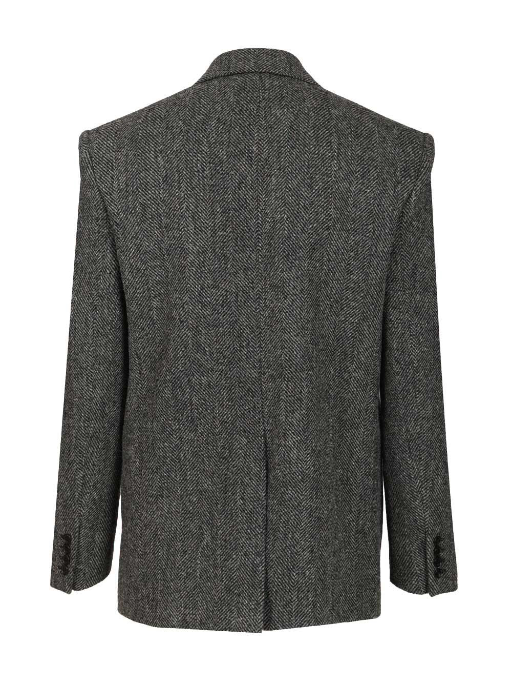 Saint Laurent Men Worsted Wool Jacket SAINT LAURENT