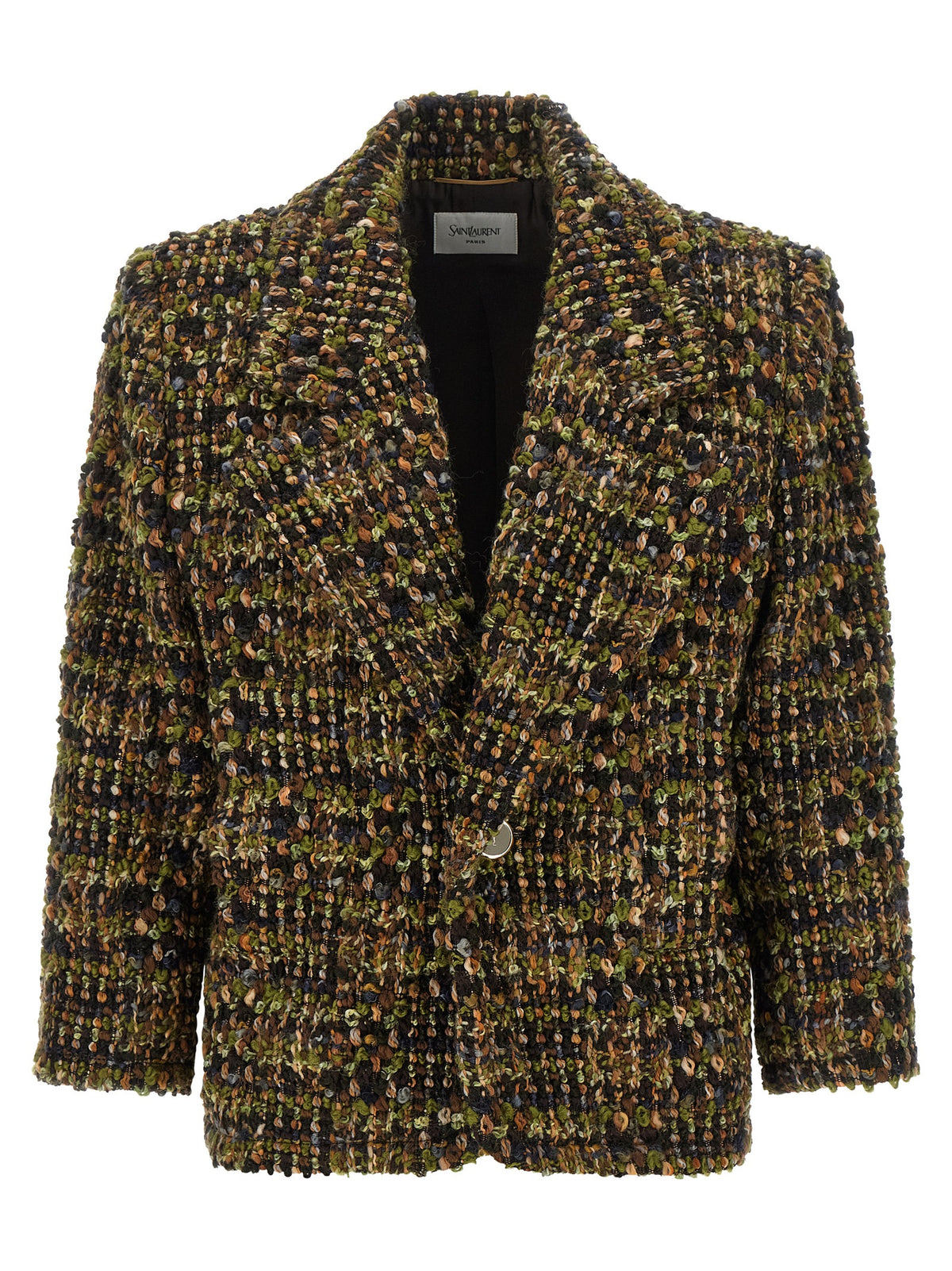 Saint Laurent Women Bouclé Tweed Blazer SAINT LAURENT