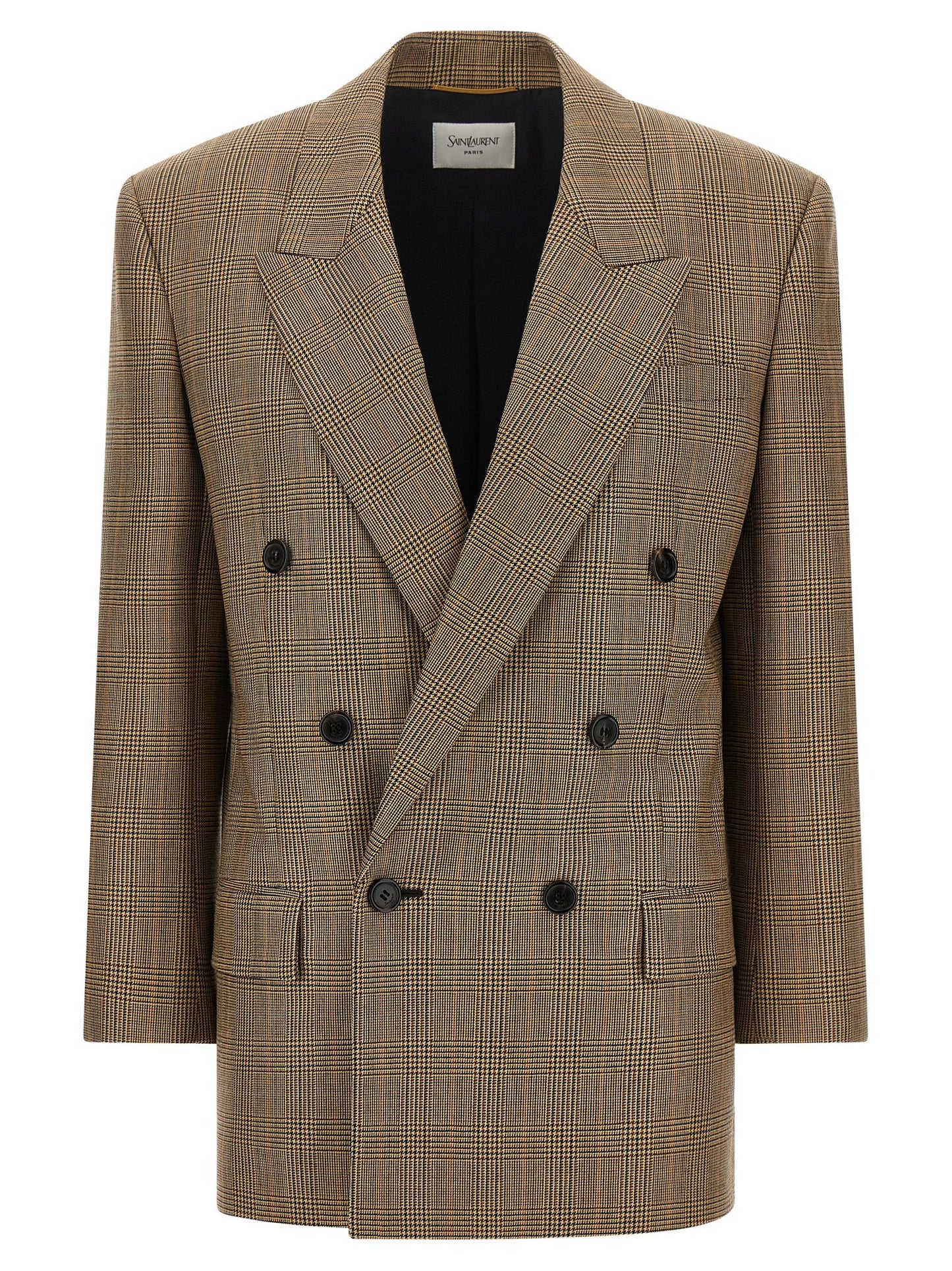 Saint Laurent Women Prince Of Wales Houndstooth Blazer SAINT LAURENT