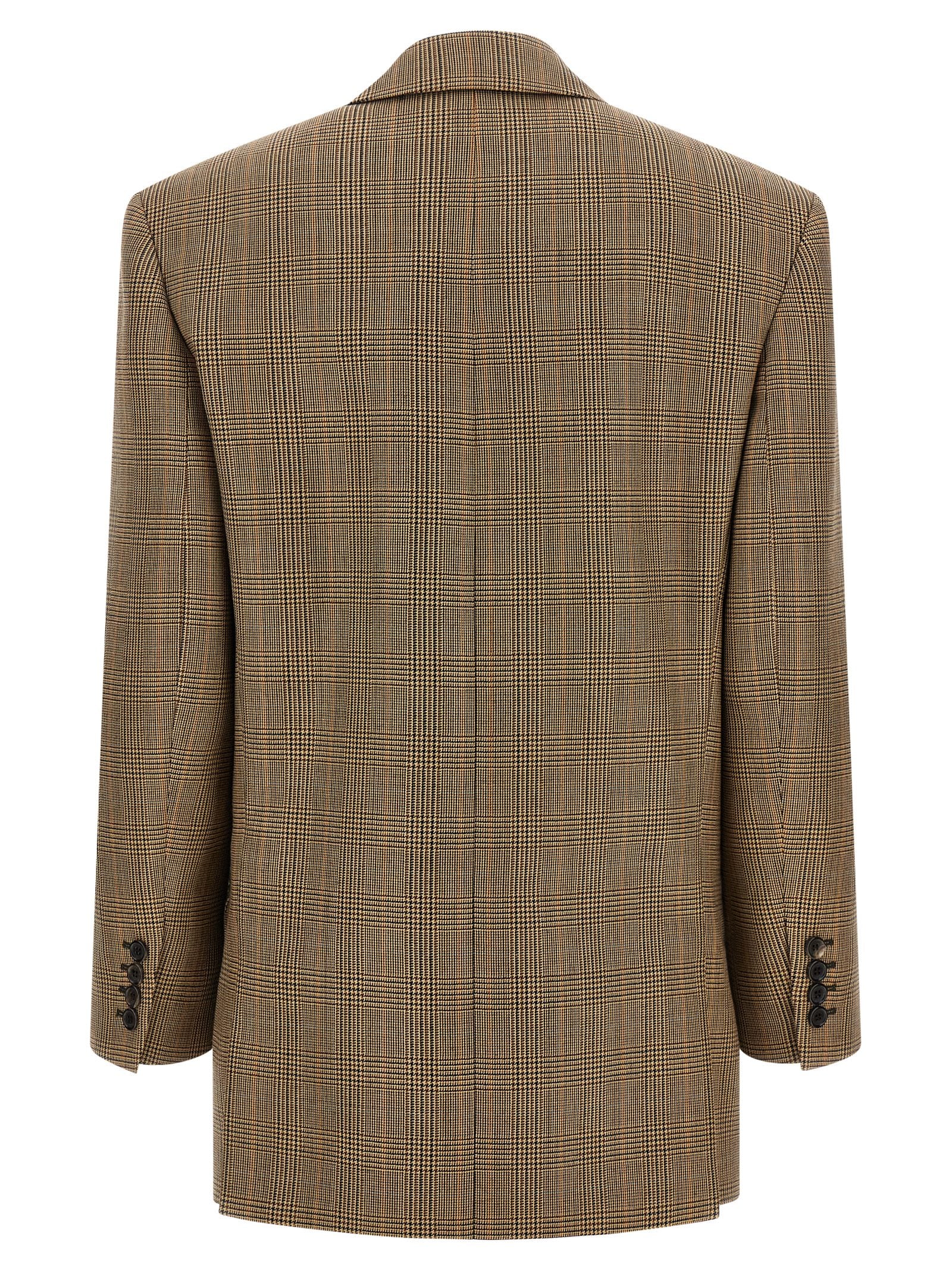Saint Laurent Women Prince Of Wales Houndstooth Blazer SAINT LAURENT