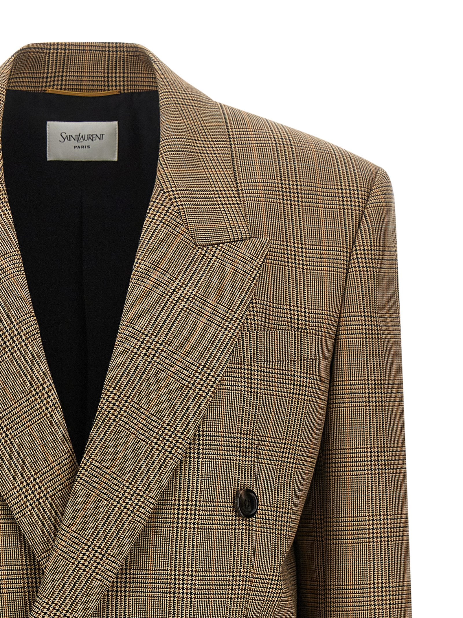 Saint Laurent Women Prince Of Wales Houndstooth Blazer SAINT LAURENT
