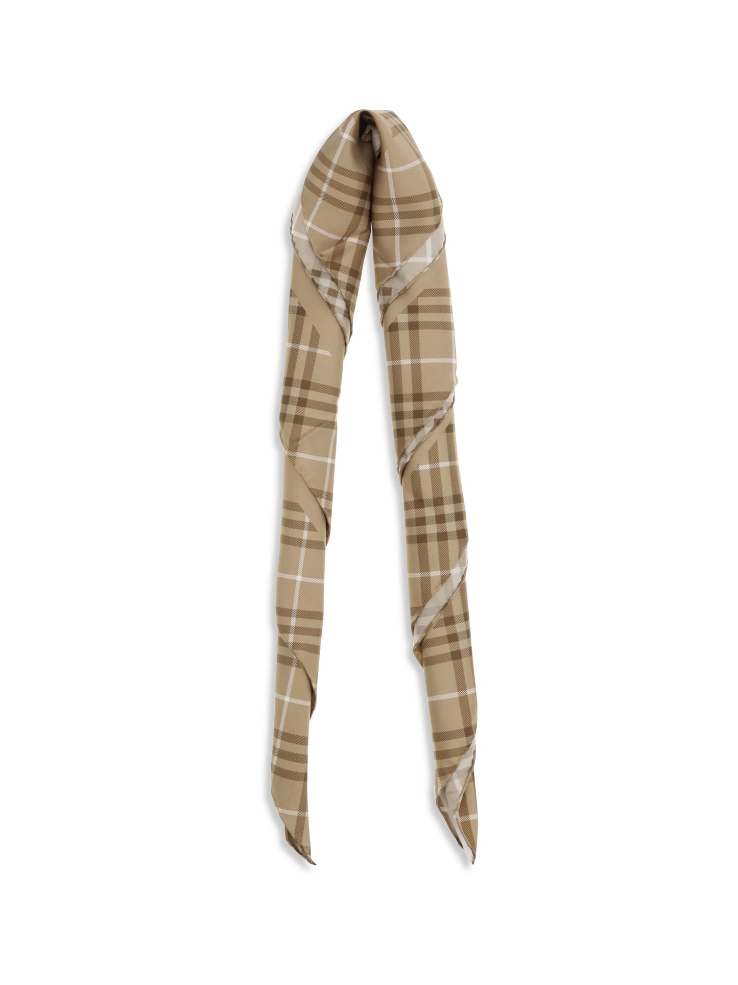 Burberry Men Silk Scarf With Archive Equestrian Knight BURBERRY
