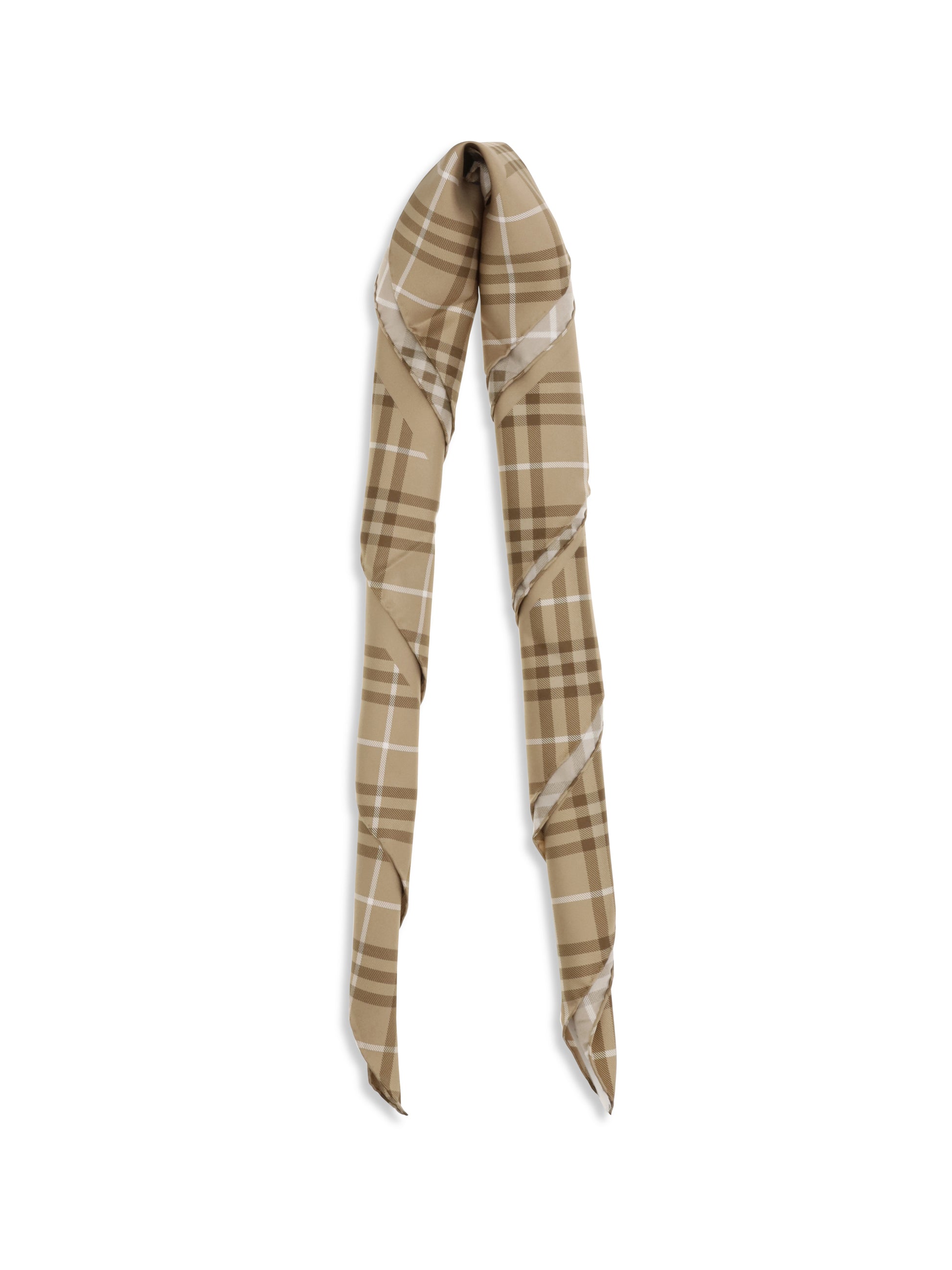 Burberry Men Silk Scarf With Archive Equestrian Knight BURBERRY