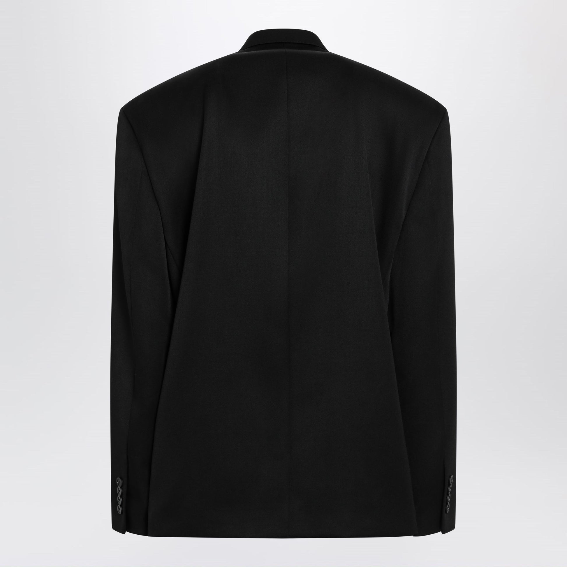 Balenciaga Double-Breasted Oversized Wool Blazer In Black Men BALENCIAGA