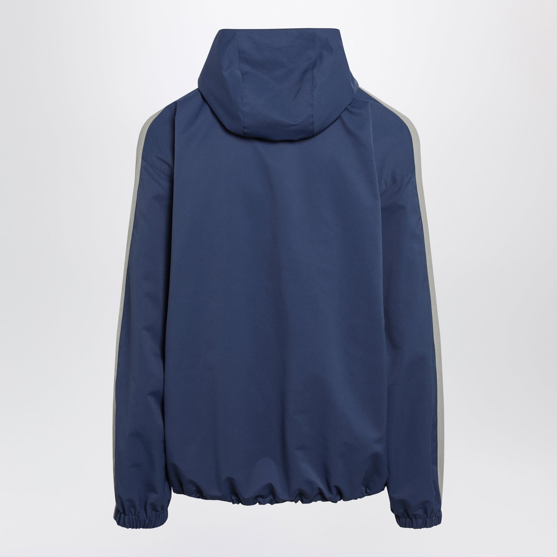 Balenciaga Washed-Effect Technical Satin Track Jacket In Navy Men BALENCIAGA