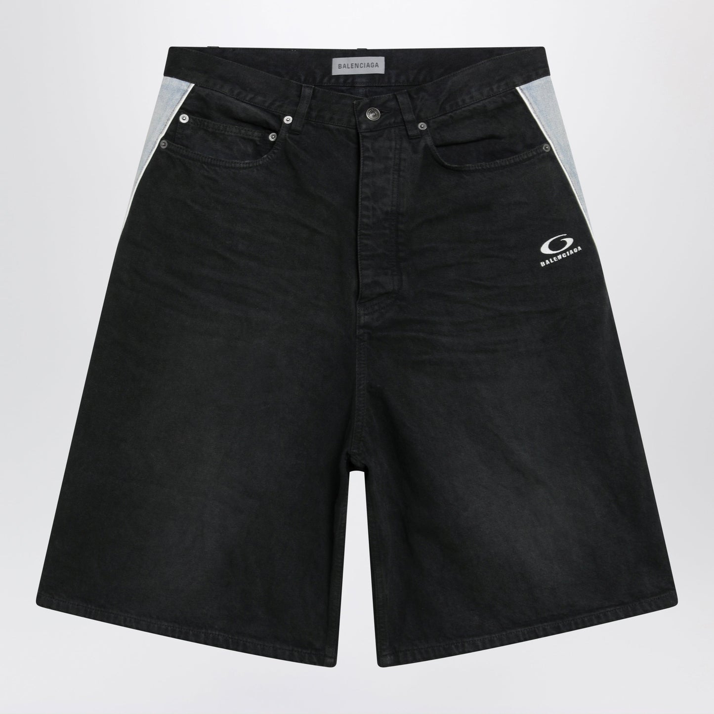 Balenciaga Loop Sport Icon Denim Shorts Men BALENCIAGA
