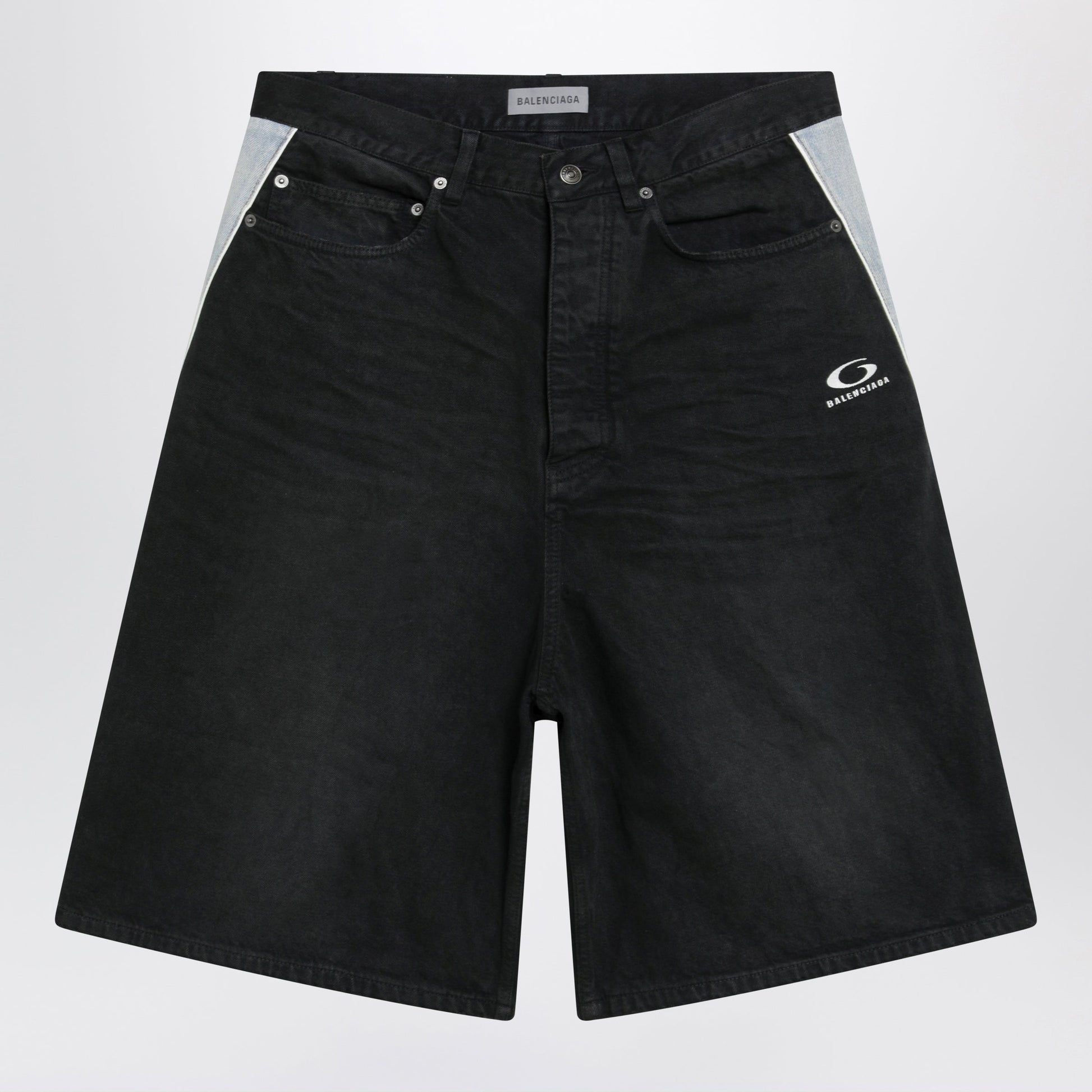 Balenciaga Loop Sport Icon Denim Shorts Men BALENCIAGA