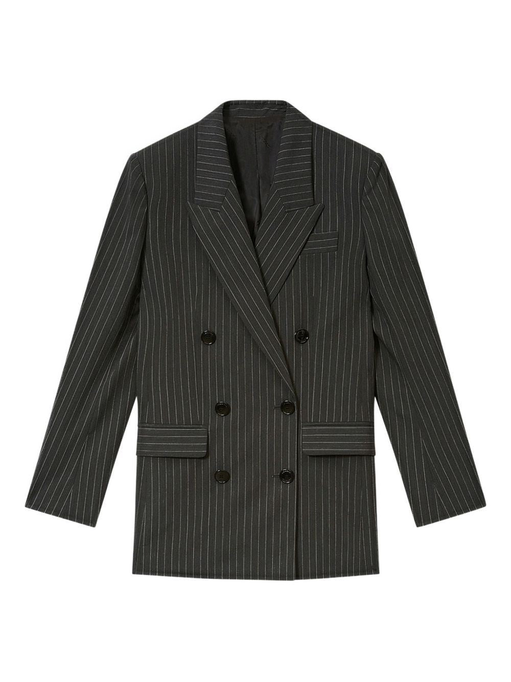 Isabel Marant Women Double-Breasted Pinstriped Blazer