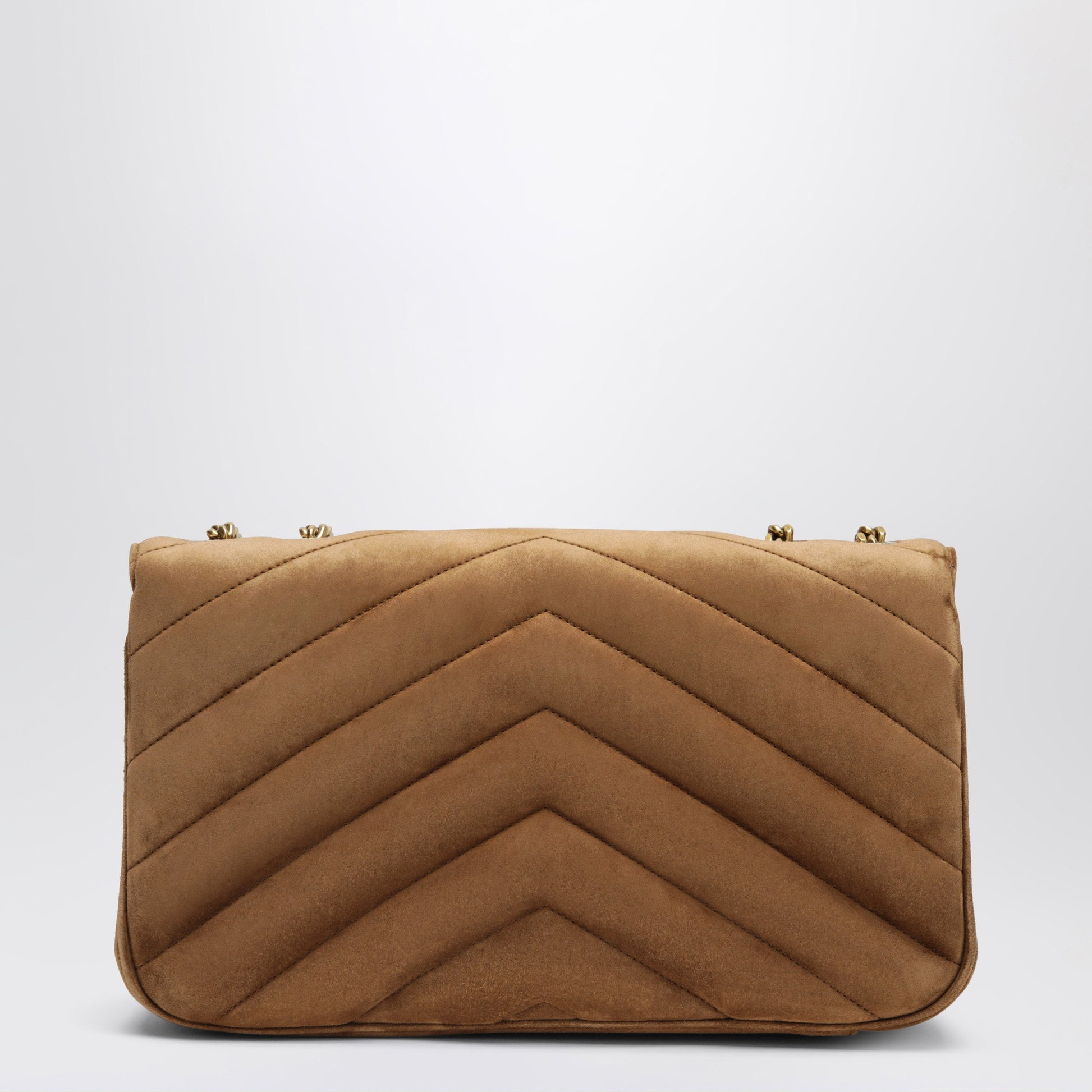 Saint Laurent Loulou Medium Orange Caramel Suede Bag Women SAINT LAURENT