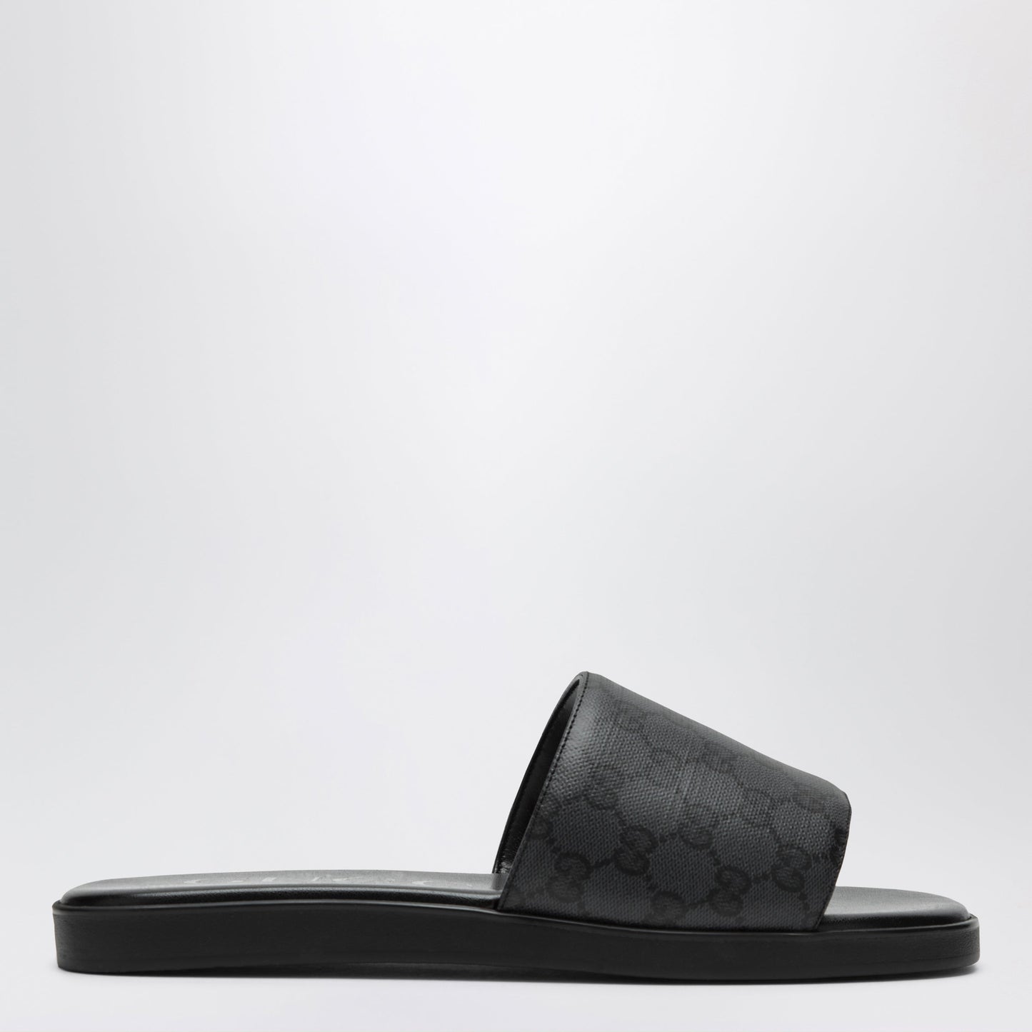 Gucci Black Generation Gg Canvas Slider Sandals Men GUCCI