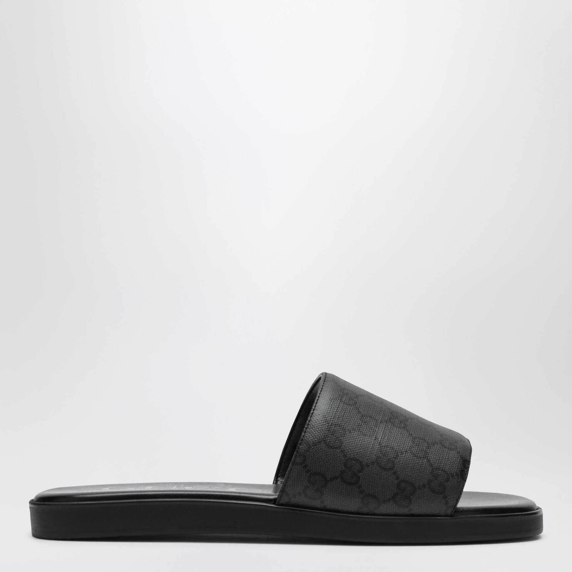Gucci Black Generation Gg Canvas Slider Sandals Men GUCCI