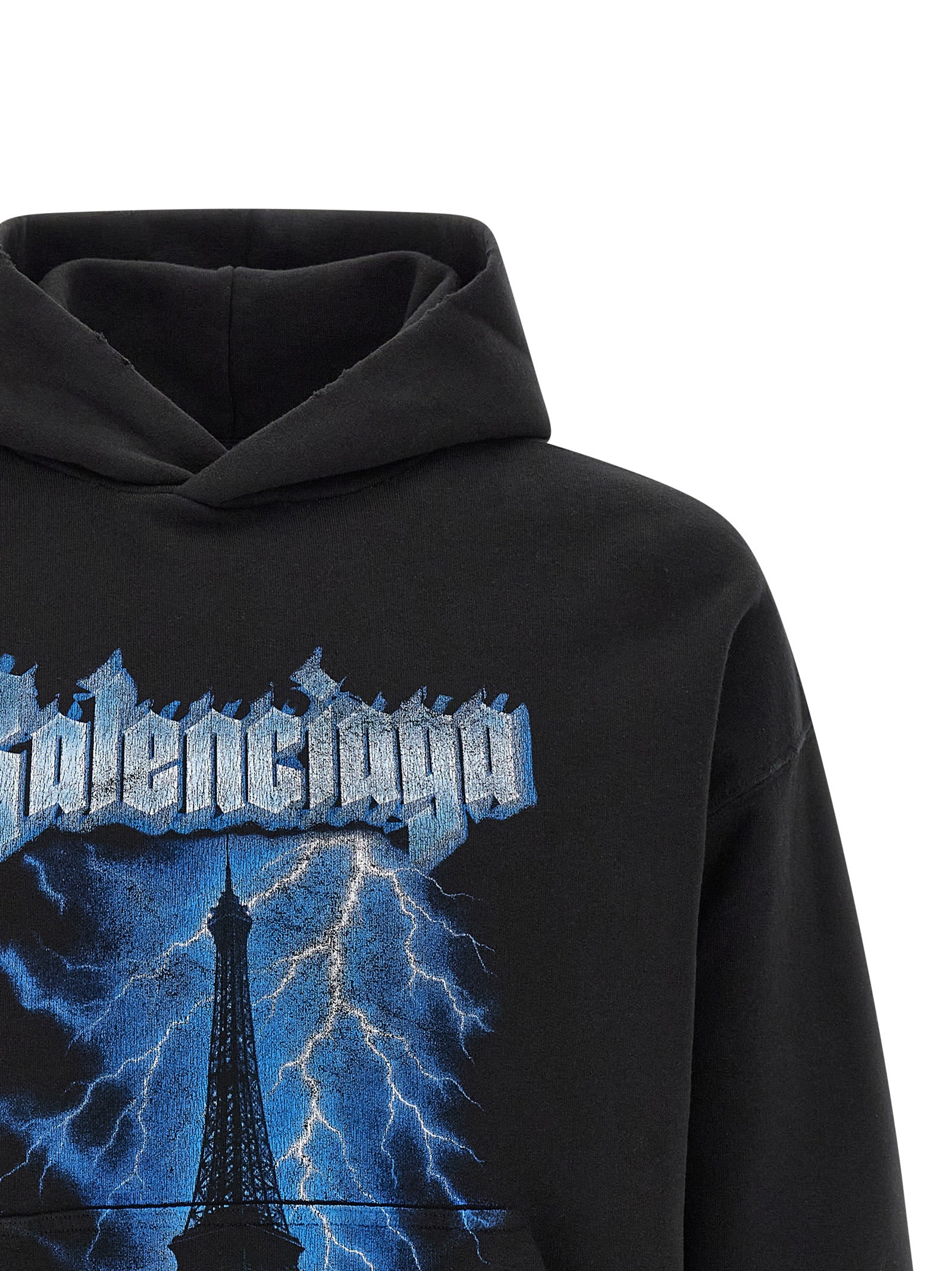 Balenciaga Men 'Paris Thunderstorm' Hoodie BALENCIAGA