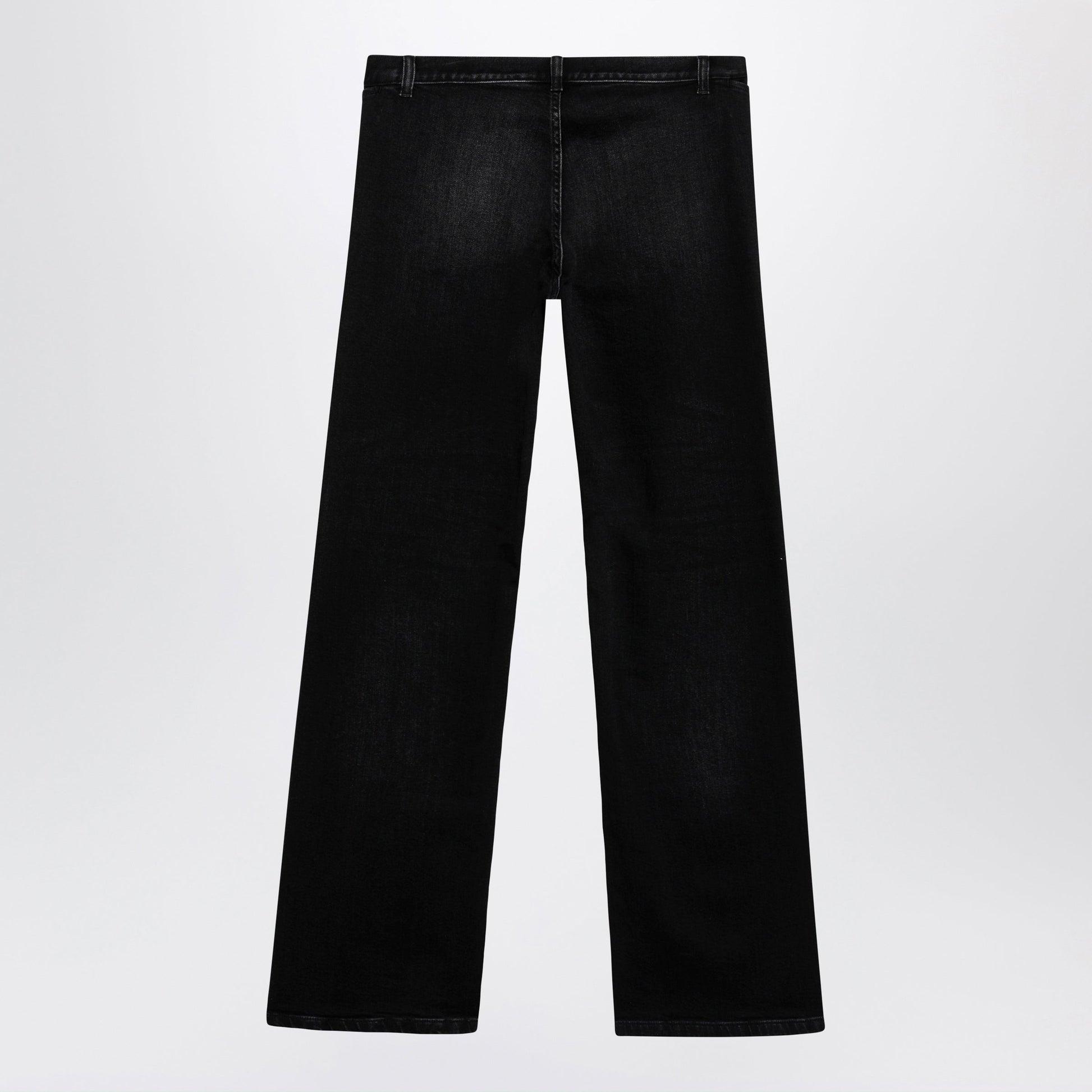 Gucci Black Stretch Denim Trousers With Washed Effect Men GUCCI