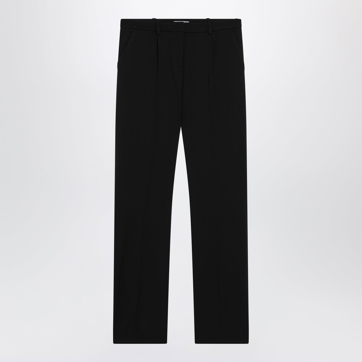Balenciaga Slim Tailored Trousers In Stretch Wool Twill, Black Women BALENCIAGA