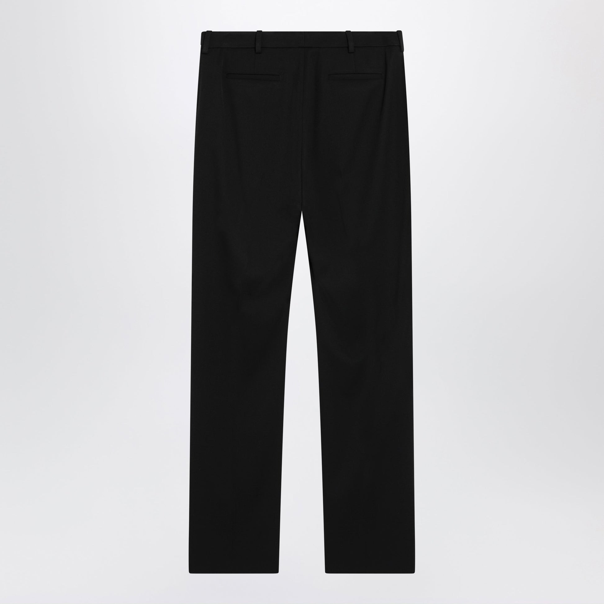 Balenciaga Slim Tailored Trousers In Stretch Wool Twill, Black Women BALENCIAGA