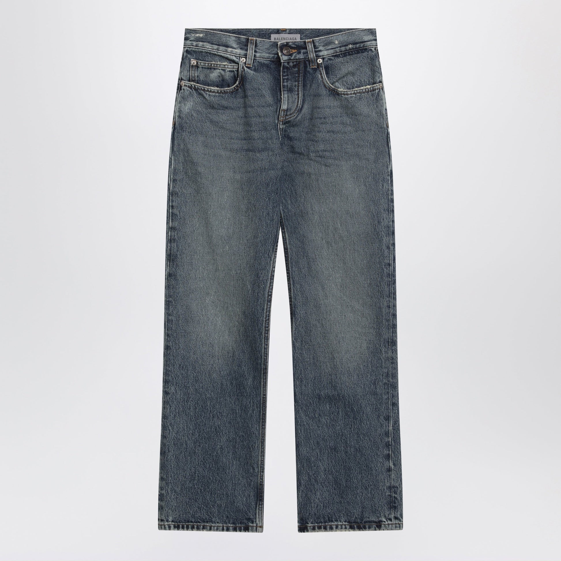 Balenciaga Vintage Blue Jeans With Worn Effect Women BALENCIAGA