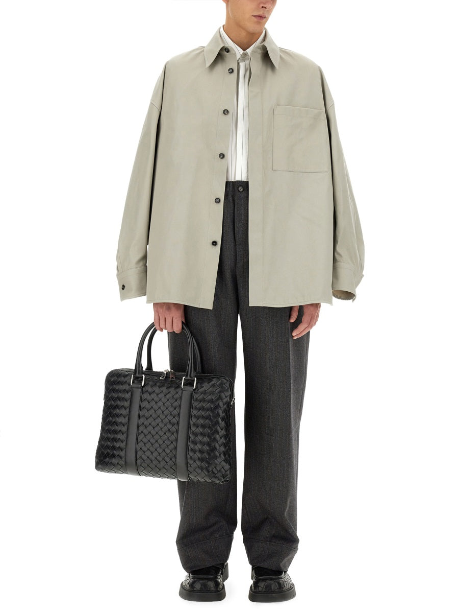 Bottega Veneta Men Cotton Twill Over Shirt BOTTEGA VENETA