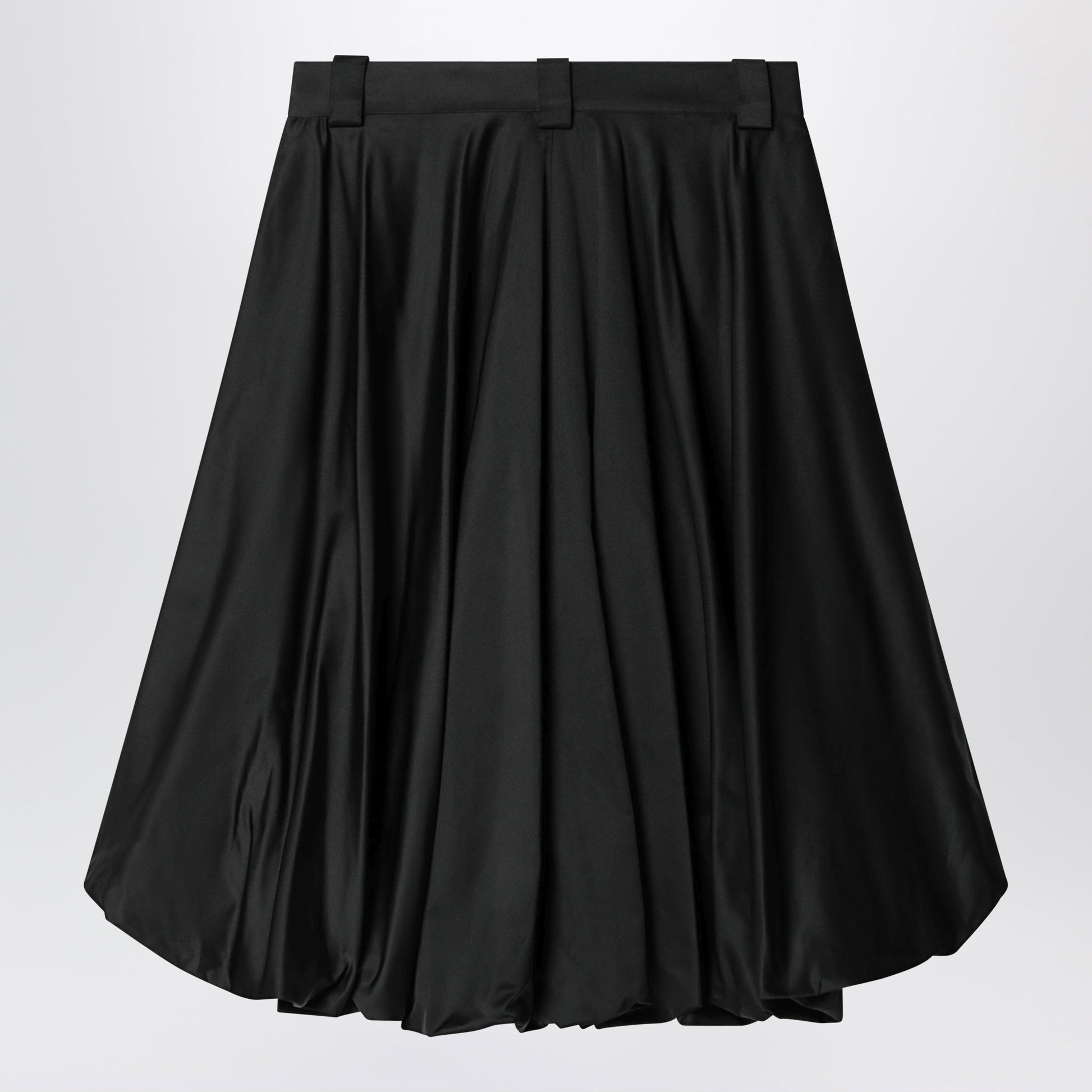 Balenciaga Black Balloon Skirt In Silk Blend Women BALENCIAGA