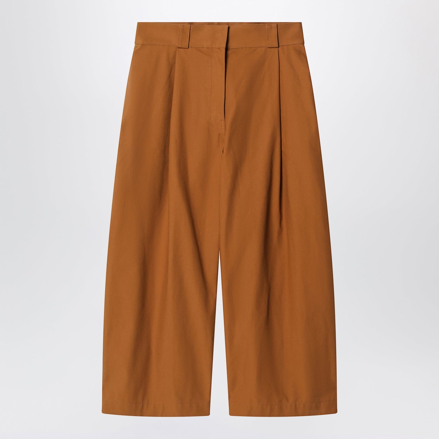 Balenciaga Camel-Colored Cotton Trousers Women BALENCIAGA