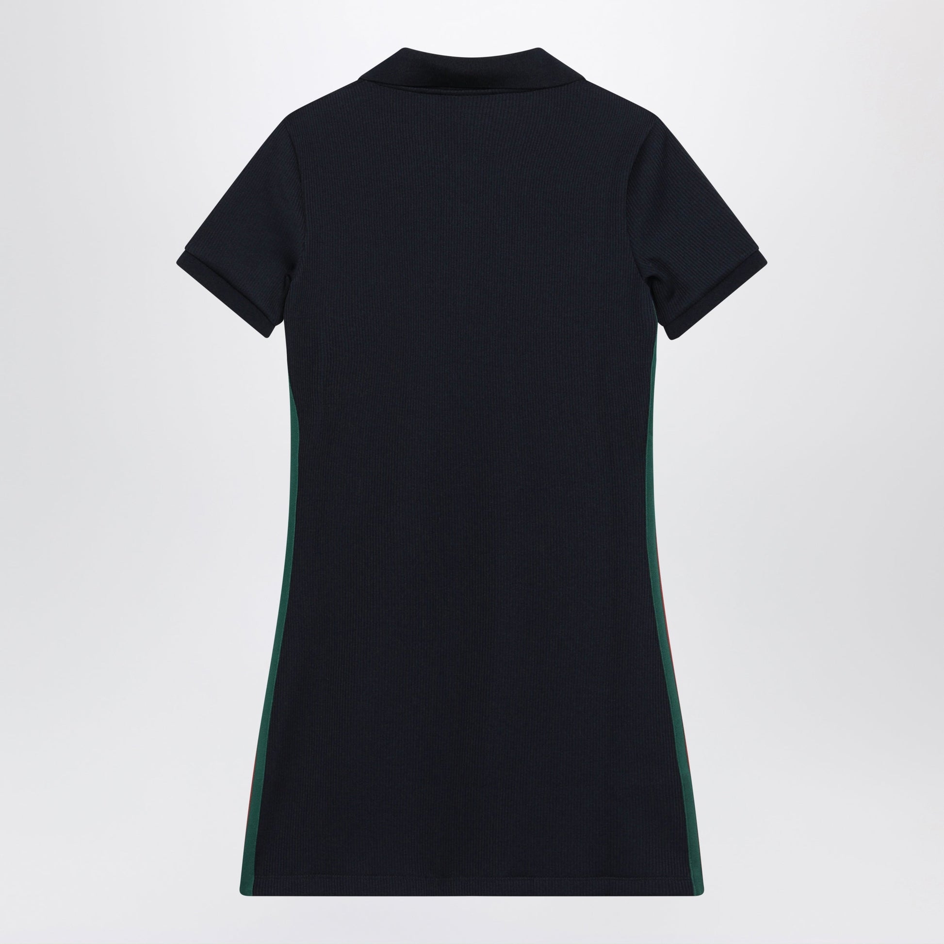 Gucci Blue Cotton Jersey Dress With Web Detail Women GUCCI