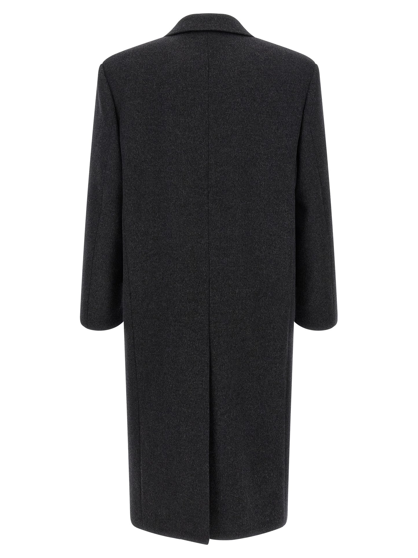 Saint Laurent Men Double-Face Combed Wool Coat SAINT LAURENT