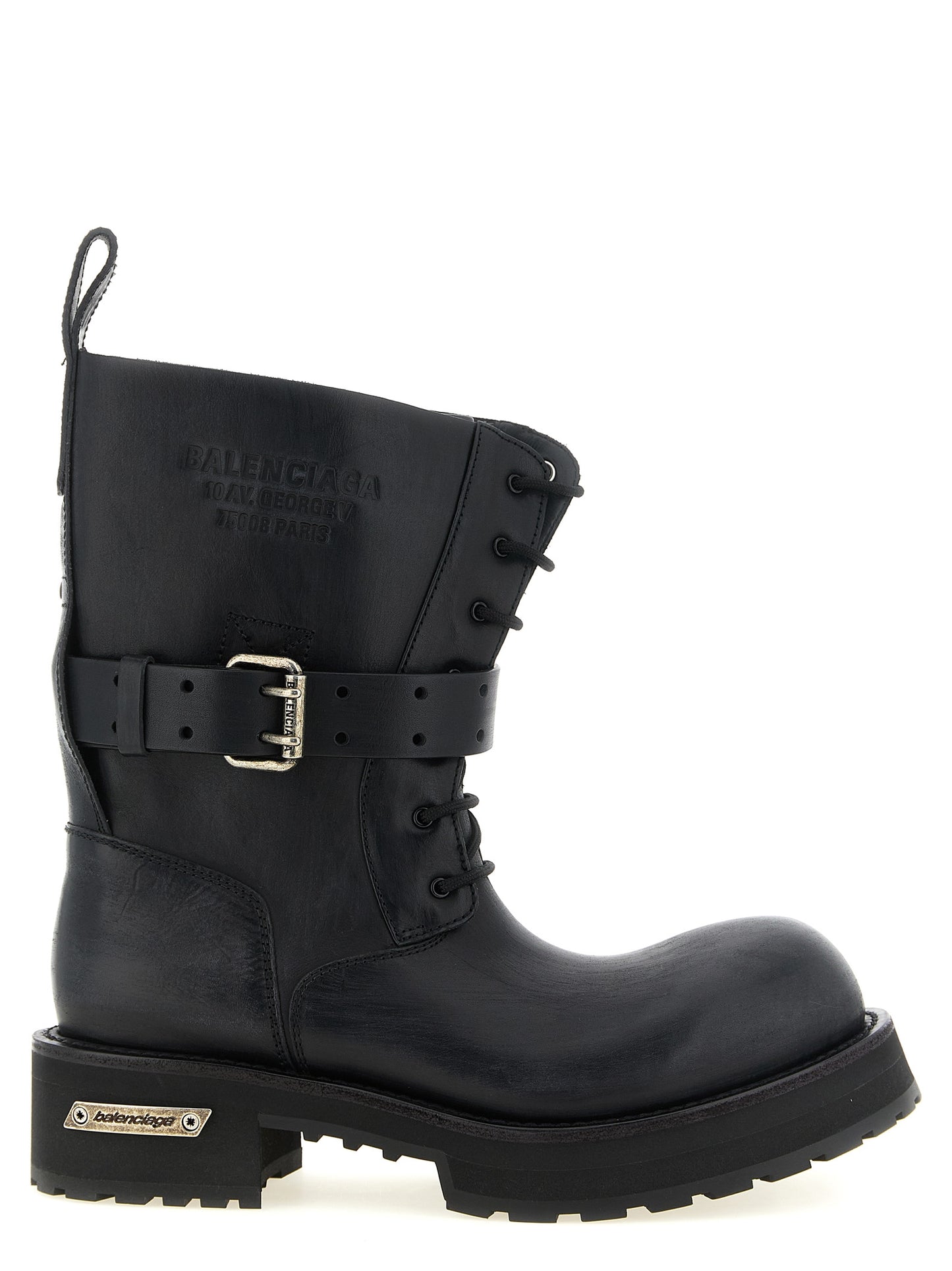 Balenciaga Men Venom Lace-Up Boots BALENCIAGA