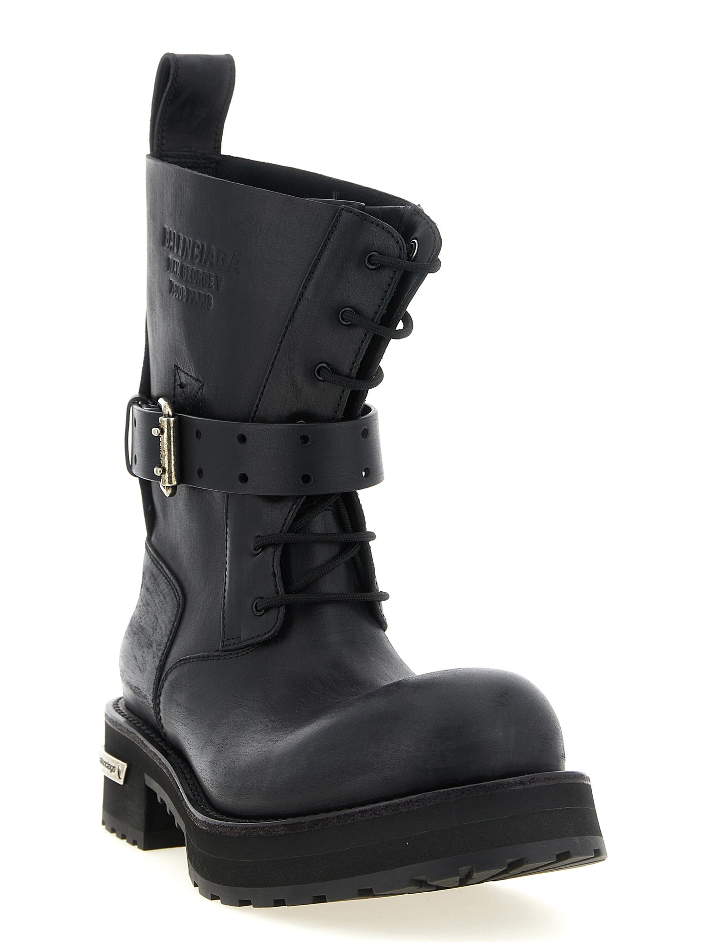 Balenciaga Men Venom Lace-Up Boots BALENCIAGA