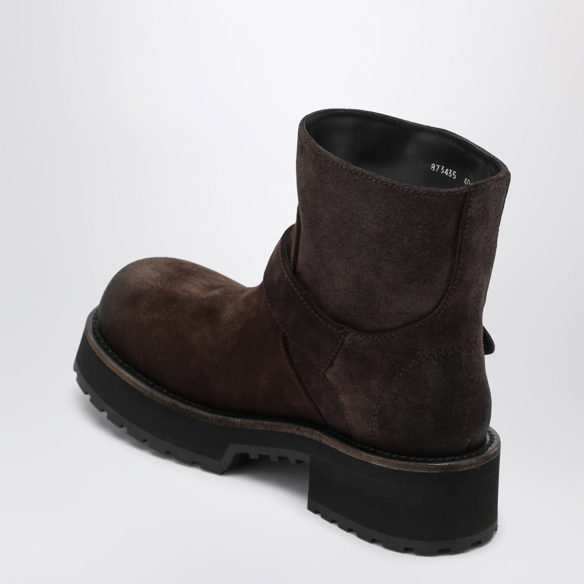 Balenciaga Venom Mini Brown Waxed Suede Calfskin Boots Women BALENCIAGA