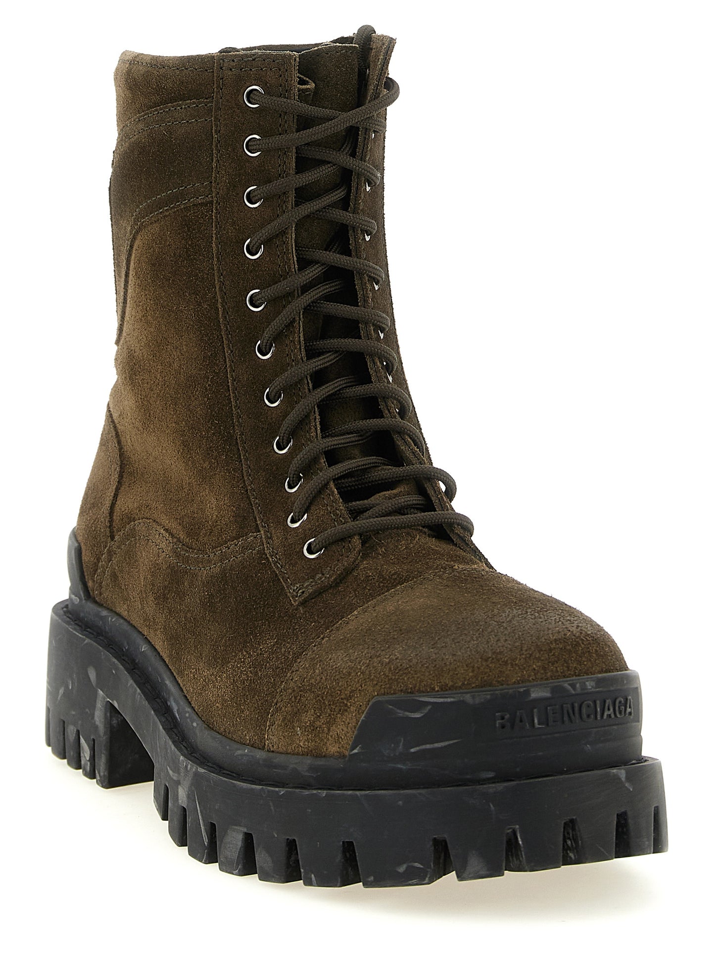 Balenciaga Men 'Combat Strike' Ankle Boots BALENCIAGA